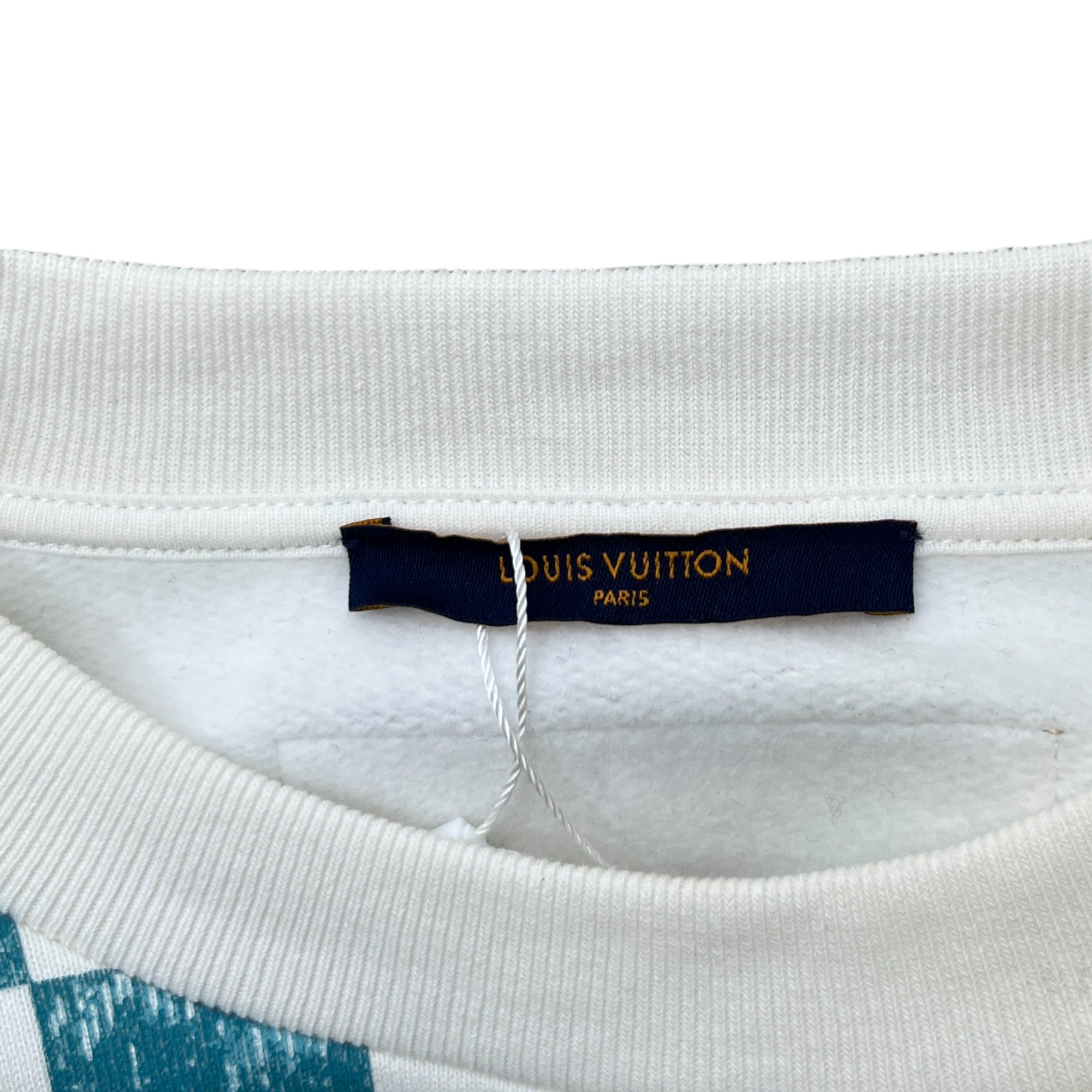 Men's Damier Sweatshirt White Size XS