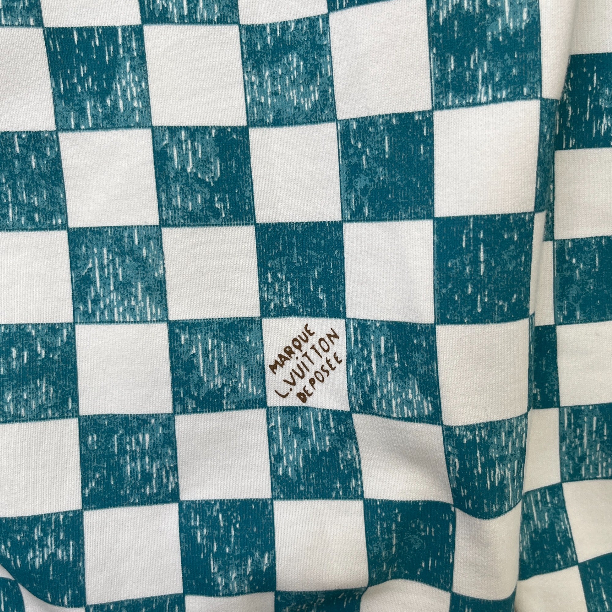 Men's Damier Sweatshirt White Size XS