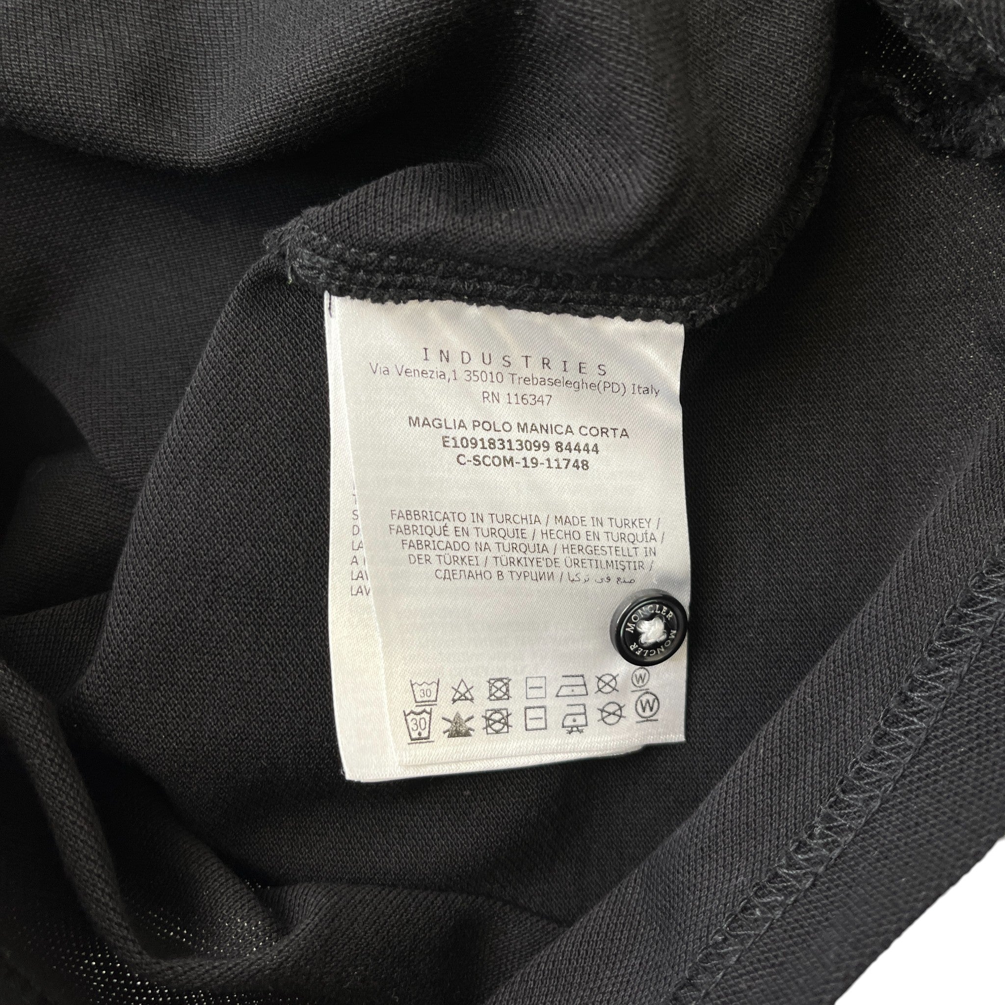 Men's Maglia Manica Corta T-Shirt Black Size S