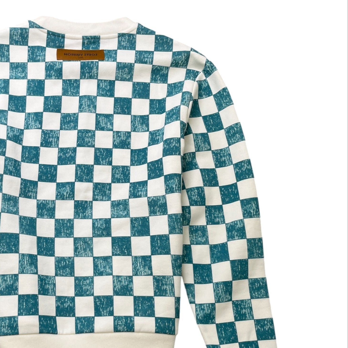 Men's Damier Sweatshirt White Size XS