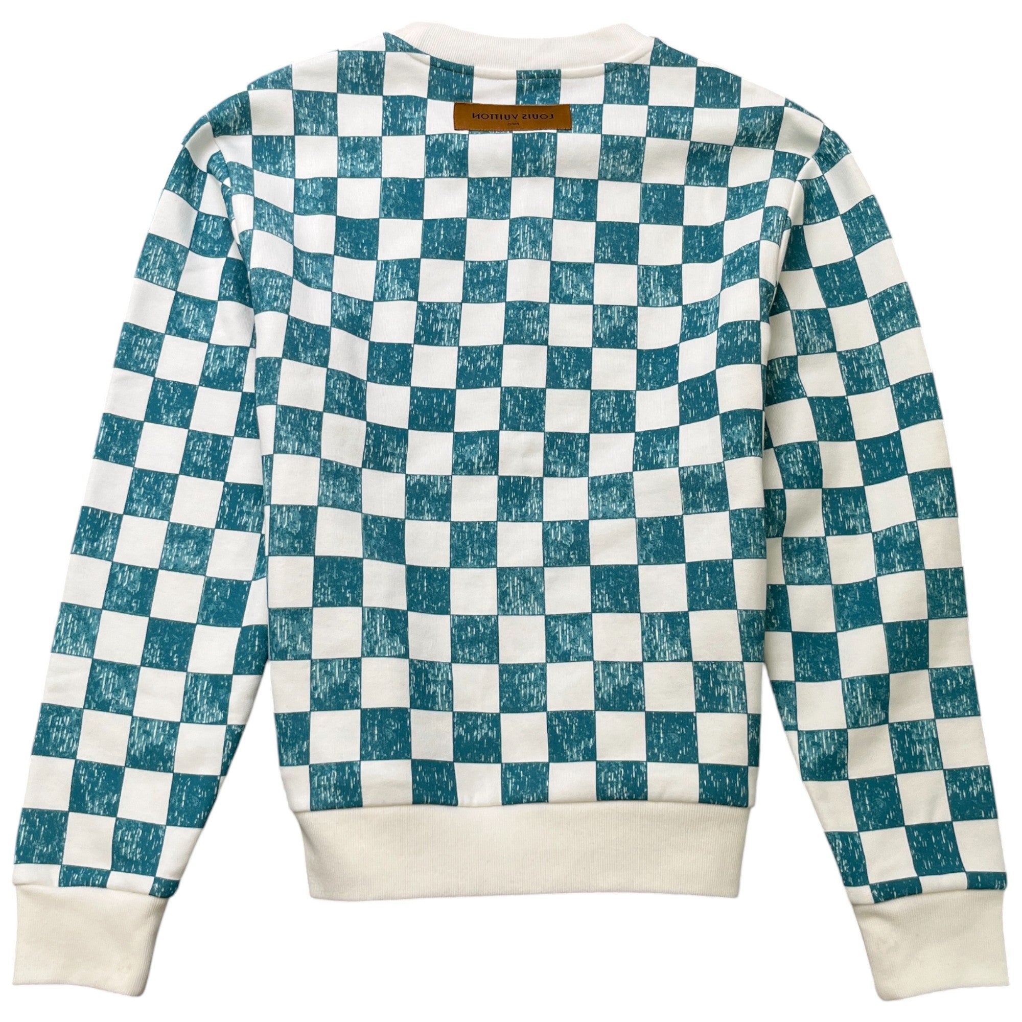 Men's Damier Sweatshirt White Size XS