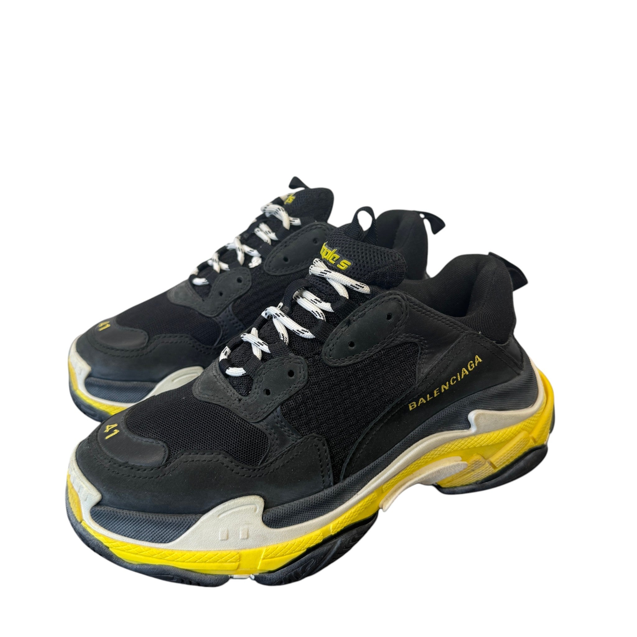 Men's Triple S Low Trainers Black Size EU 41 / UK 7