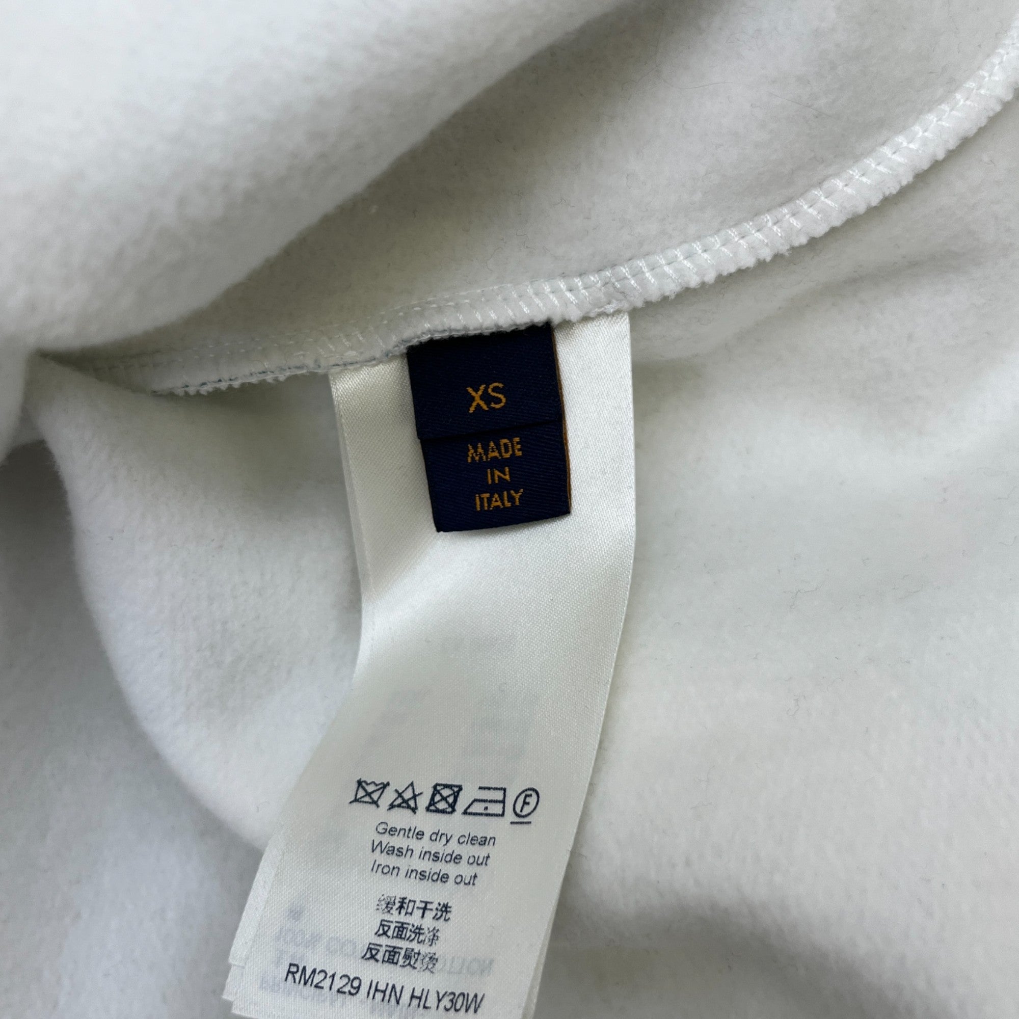 Men's Damier Sweatshirt White Size XS