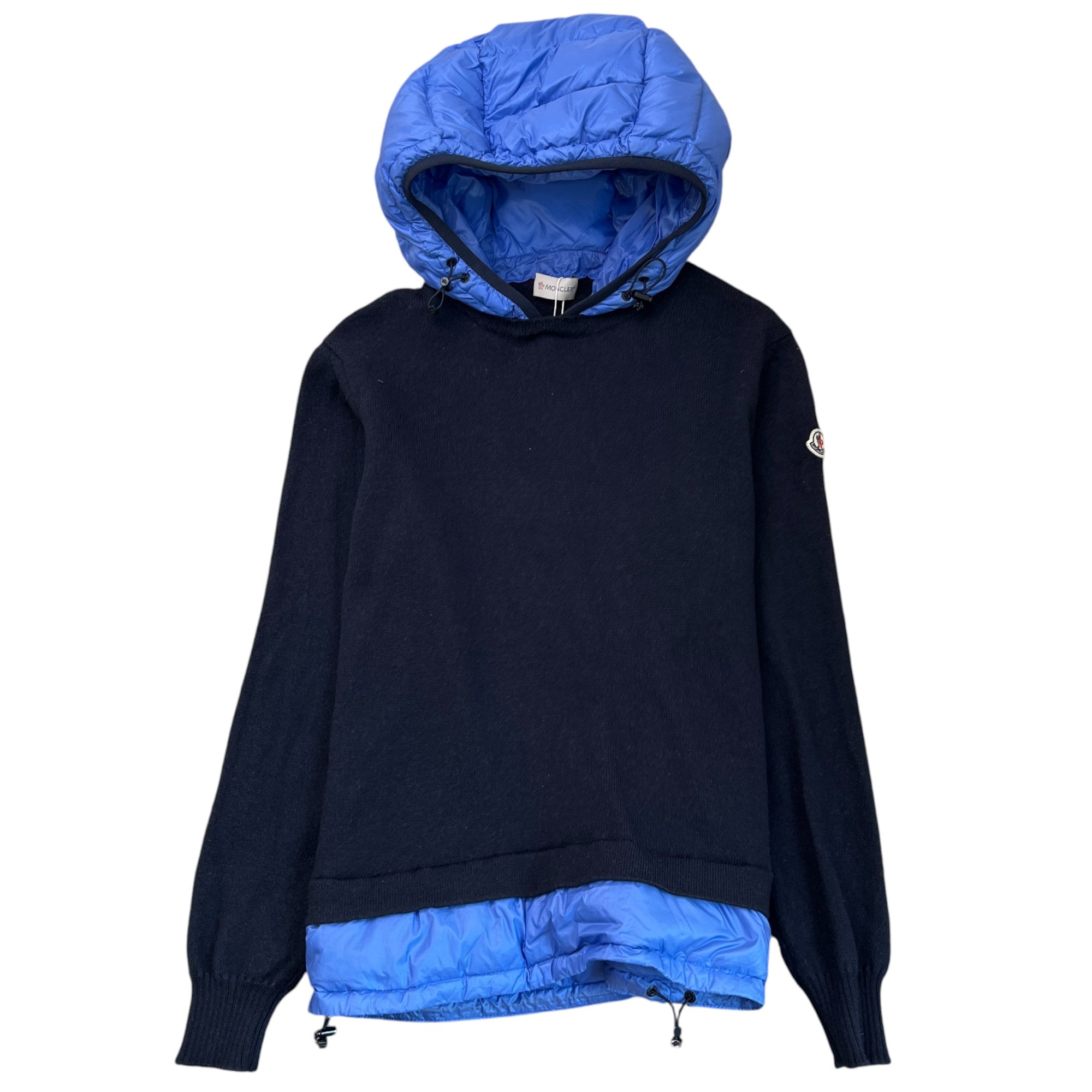 Men's Maglione Padded Hoodie Navy Size L