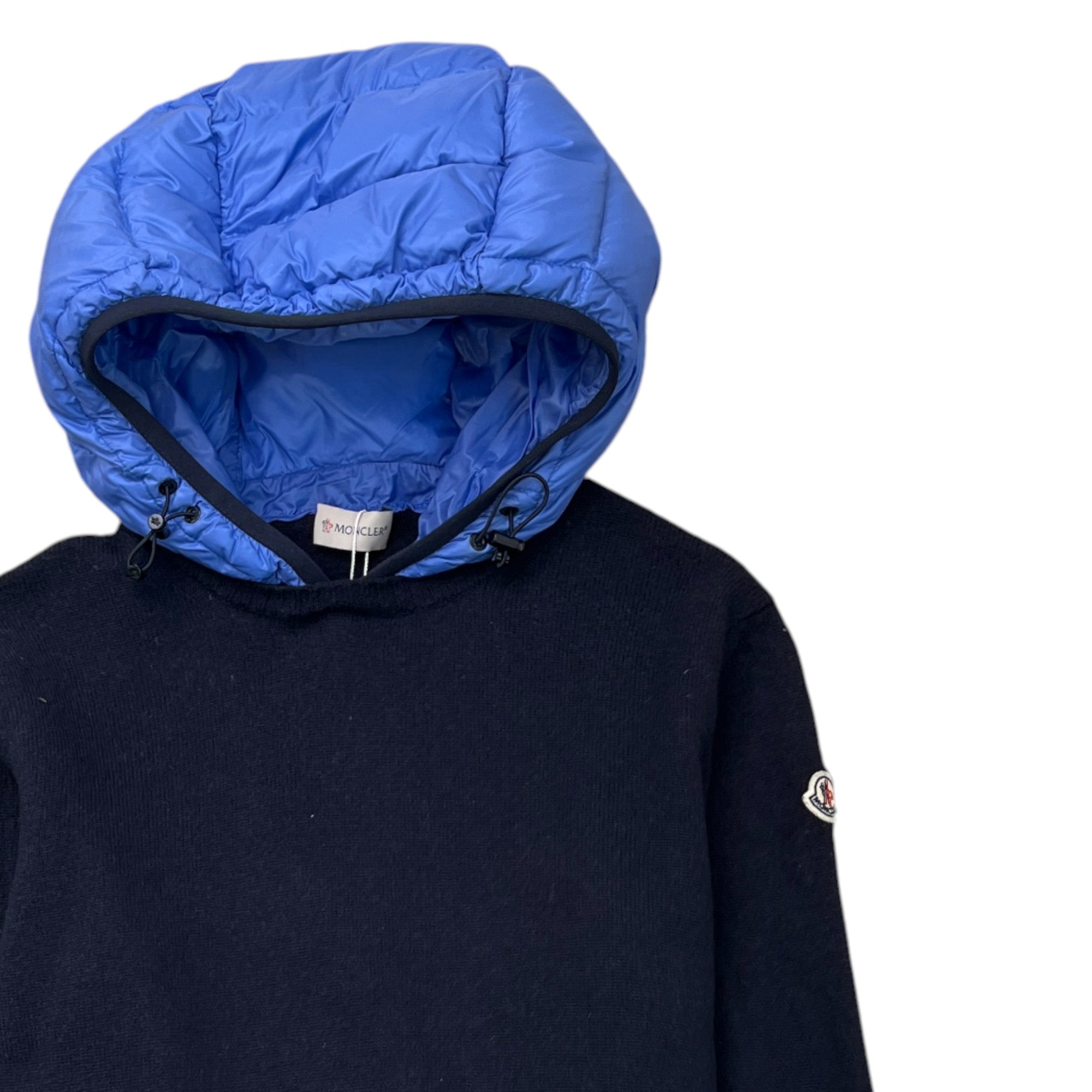 Men's Maglione Padded Hoodie Navy Size L