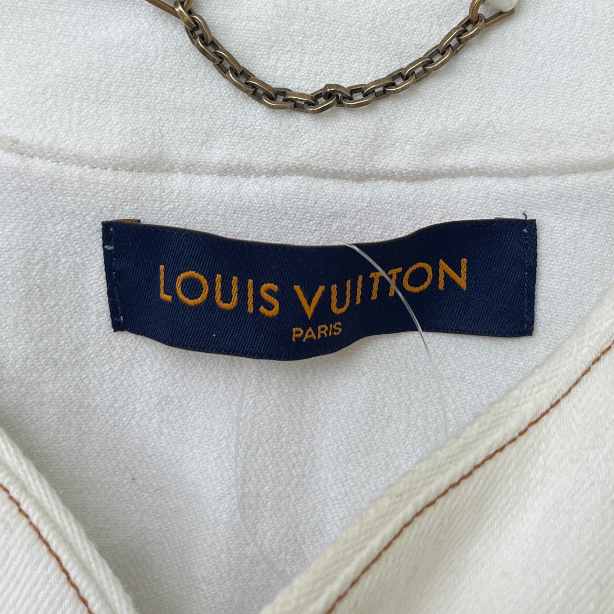 Men's Monogram Baseball Shirt White Size L