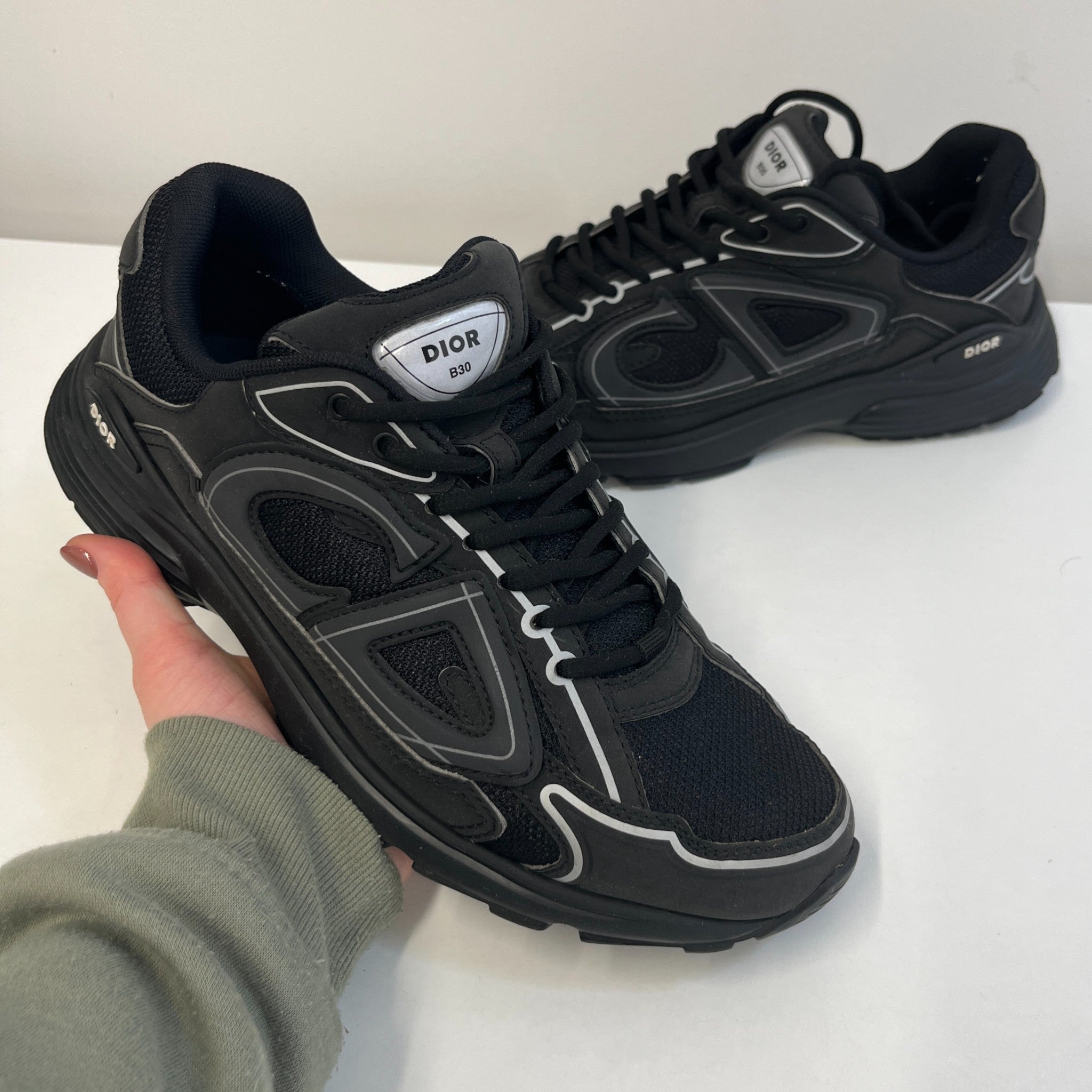 Men's B30 Low Trainers Black Size EU 41 / UK 7