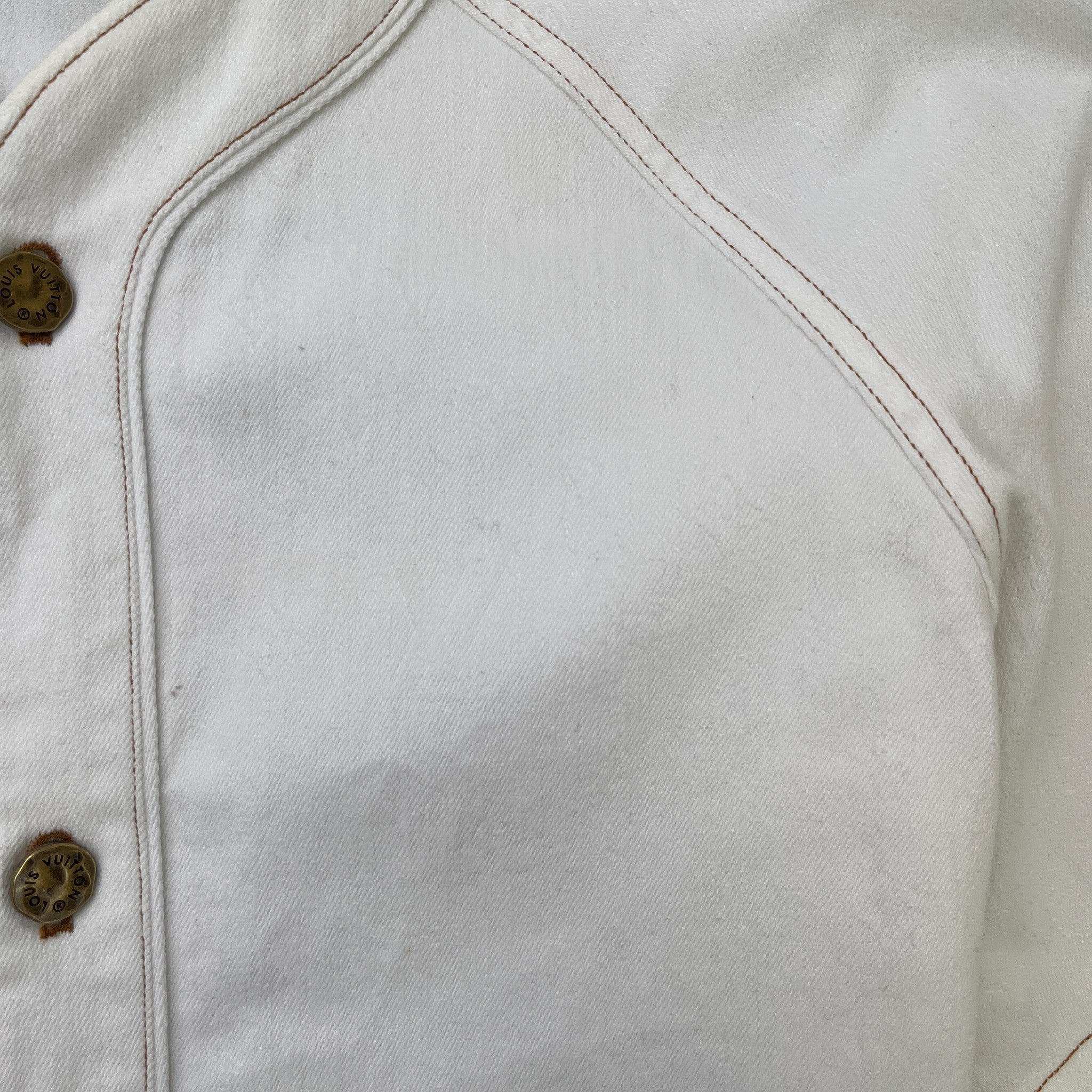 Men's Monogram Baseball Shirt White Size L