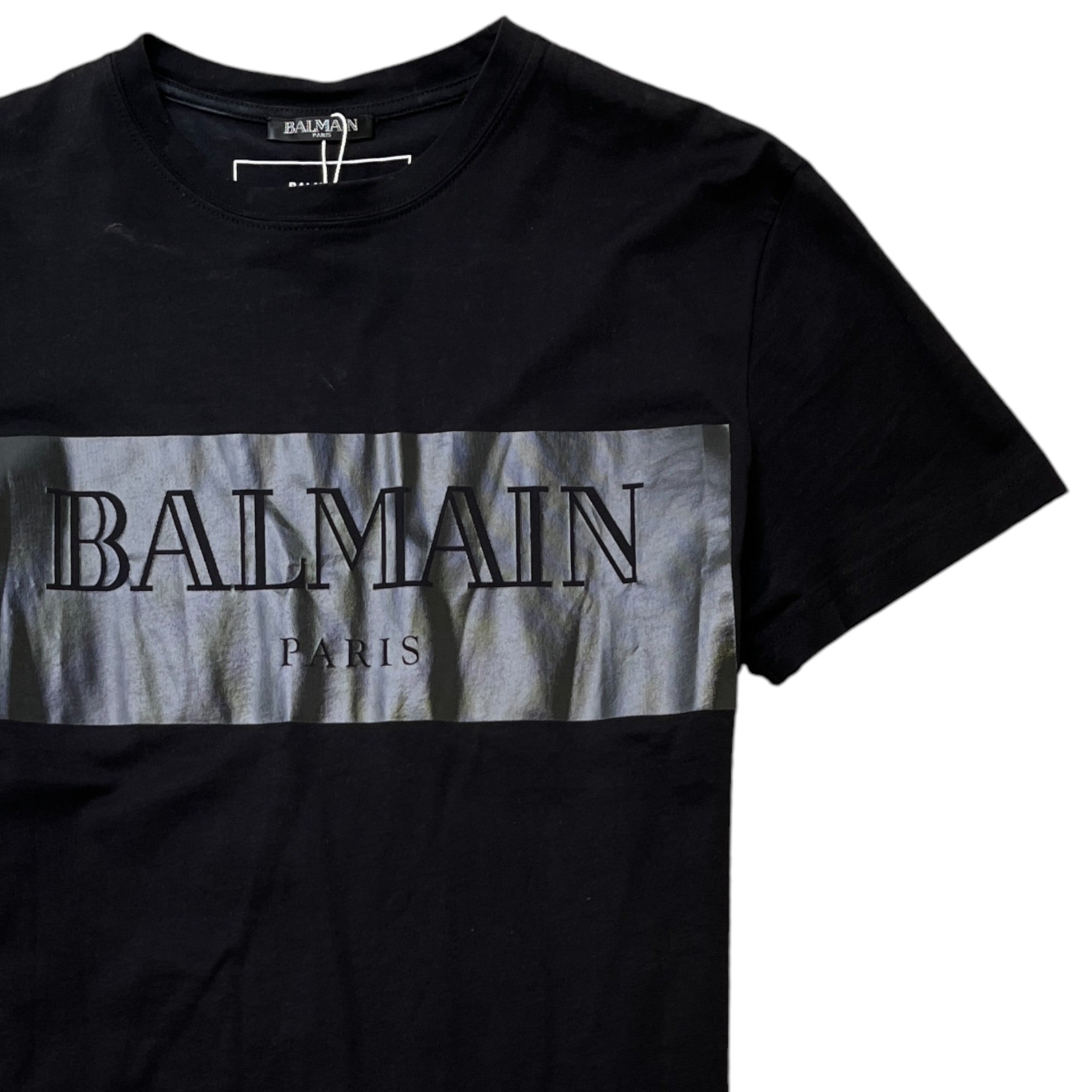 Men's Logo Print T-Shirt Black Size IT 44 / UK XS