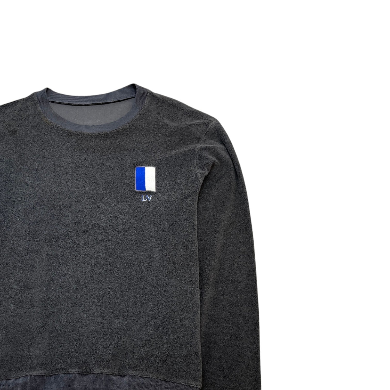 Men's Embroidered Logo Sweatshirt Grey Size L