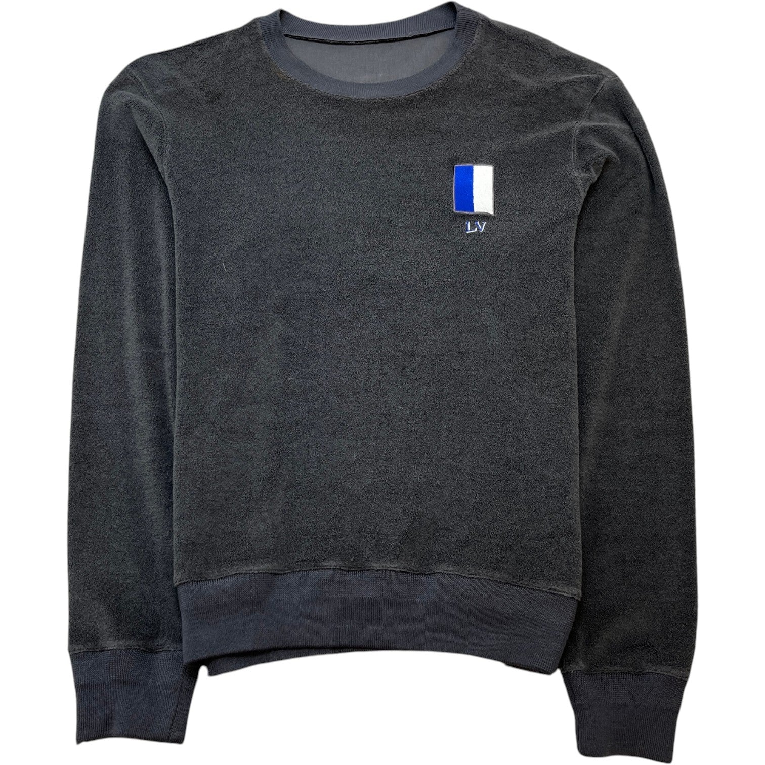 Men's Embroidered Logo Sweatshirt Grey Size L