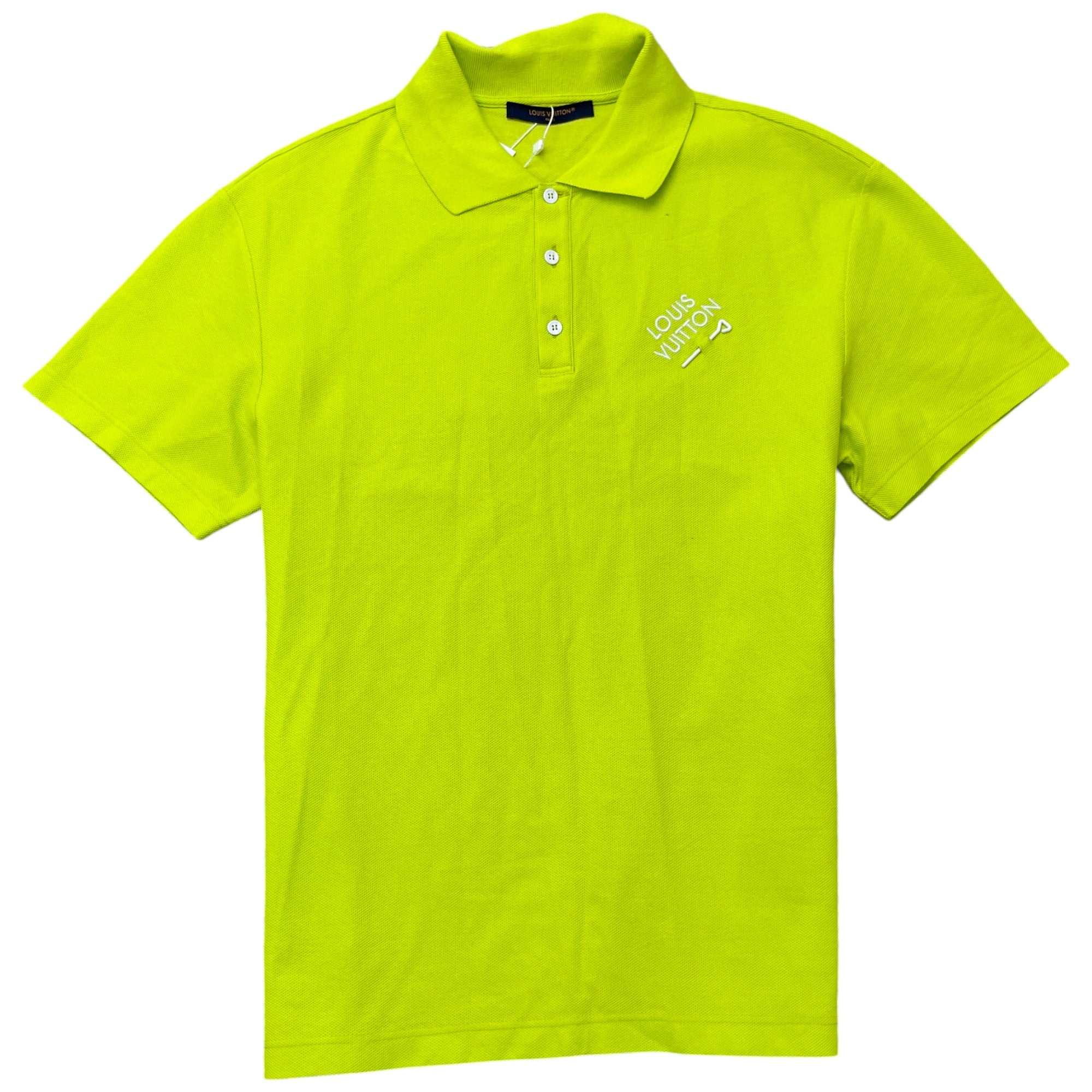 Men's Signature Embroidered Polo Shirt Green Size S