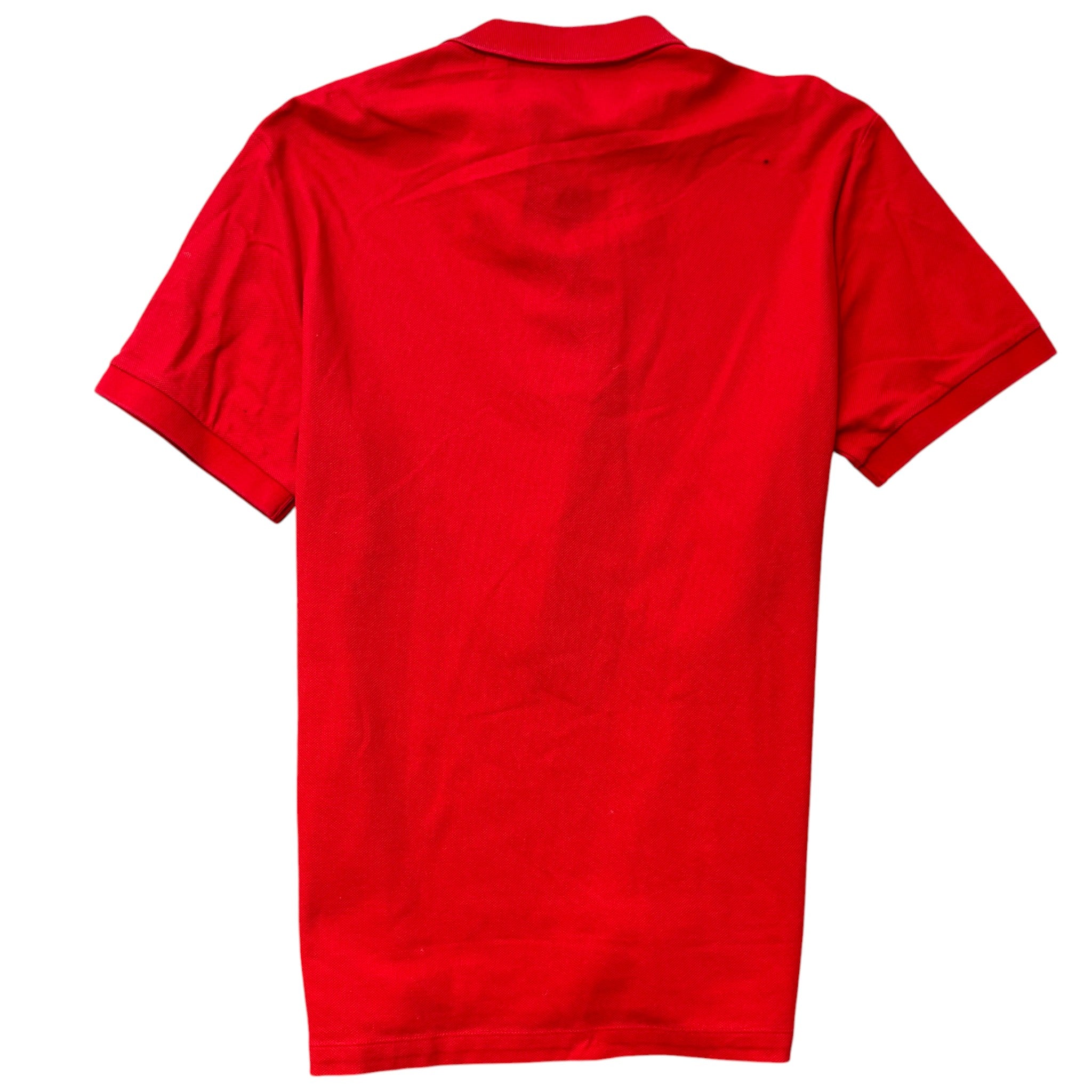 Men's Embroidered Logo Polo Shirt Red Size XL