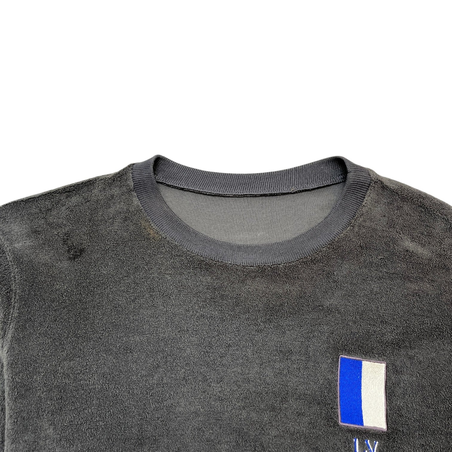 Men's Embroidered Logo Sweatshirt Grey Size L