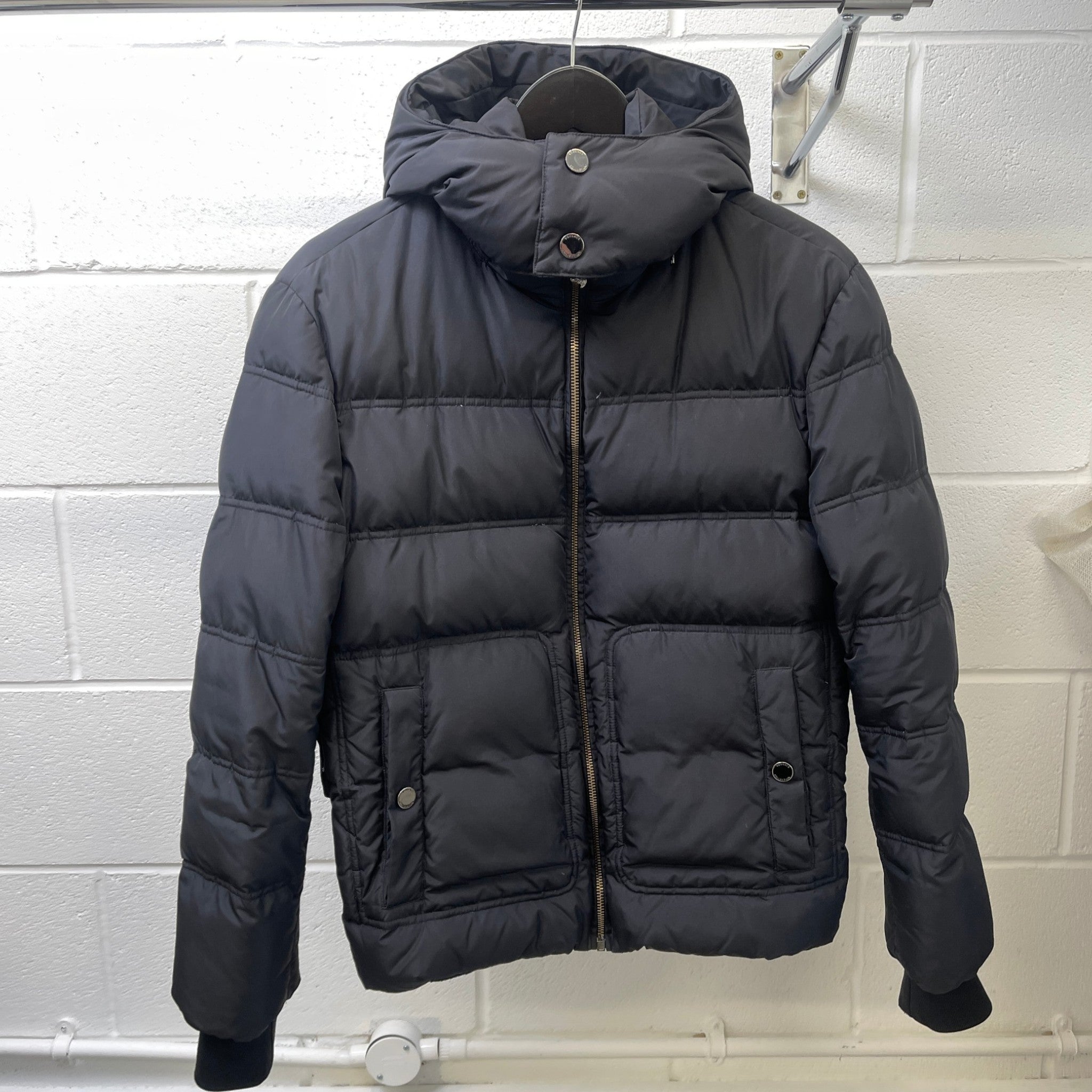 Men's Plain Down Jacket Black Size IT 48 / M
