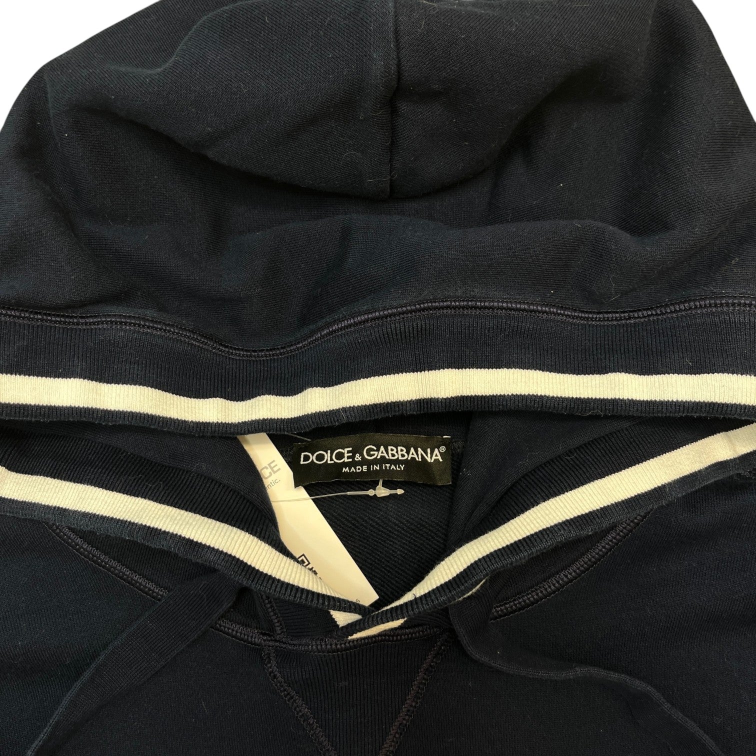 Men's Crown Logo Hoodie Navy Size IT 48 / UK M
