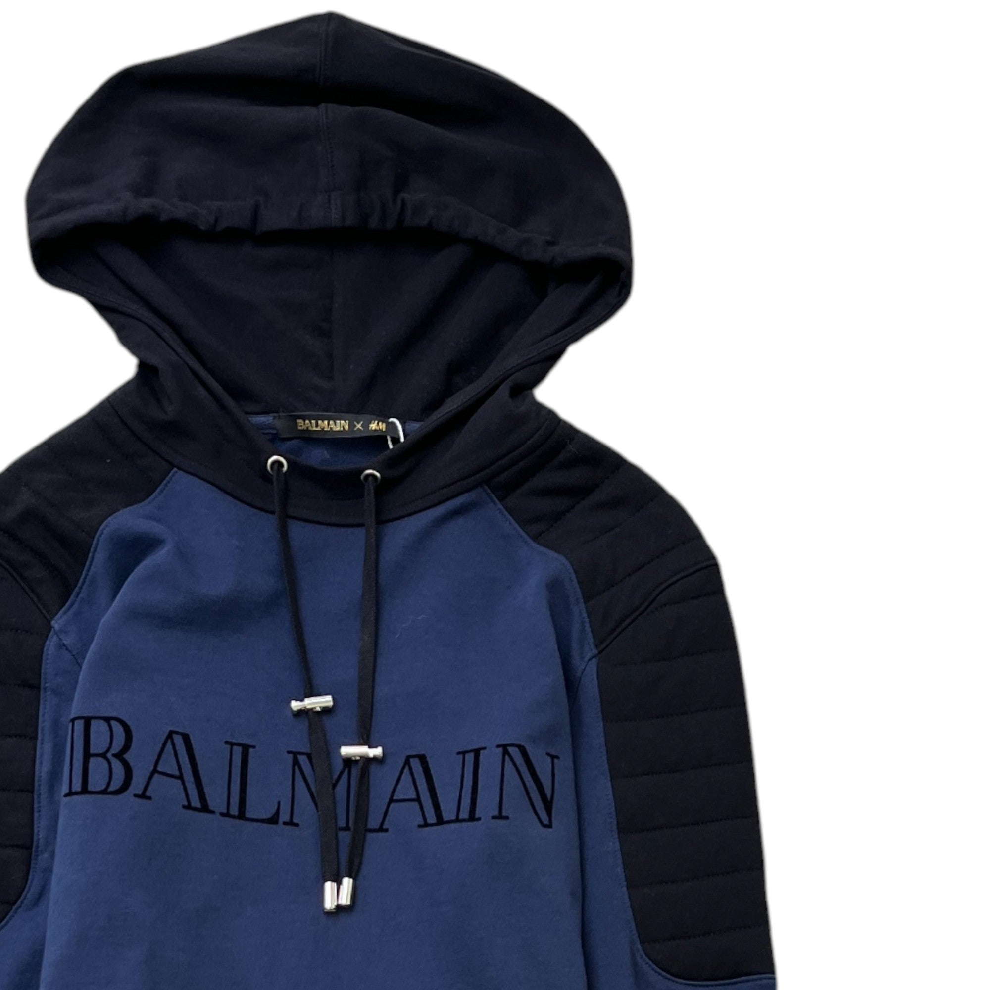 Men's Logo Print Hoodie Navy Size S