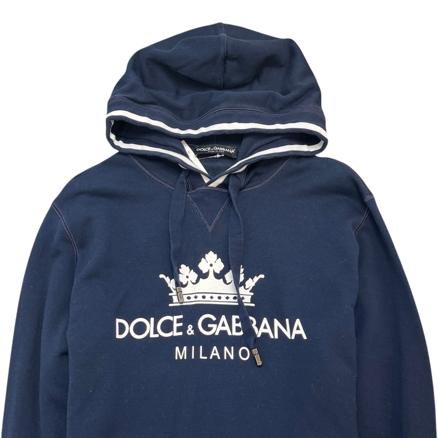 Men's Crown Logo Hoodie Navy Size IT 48 / UK M