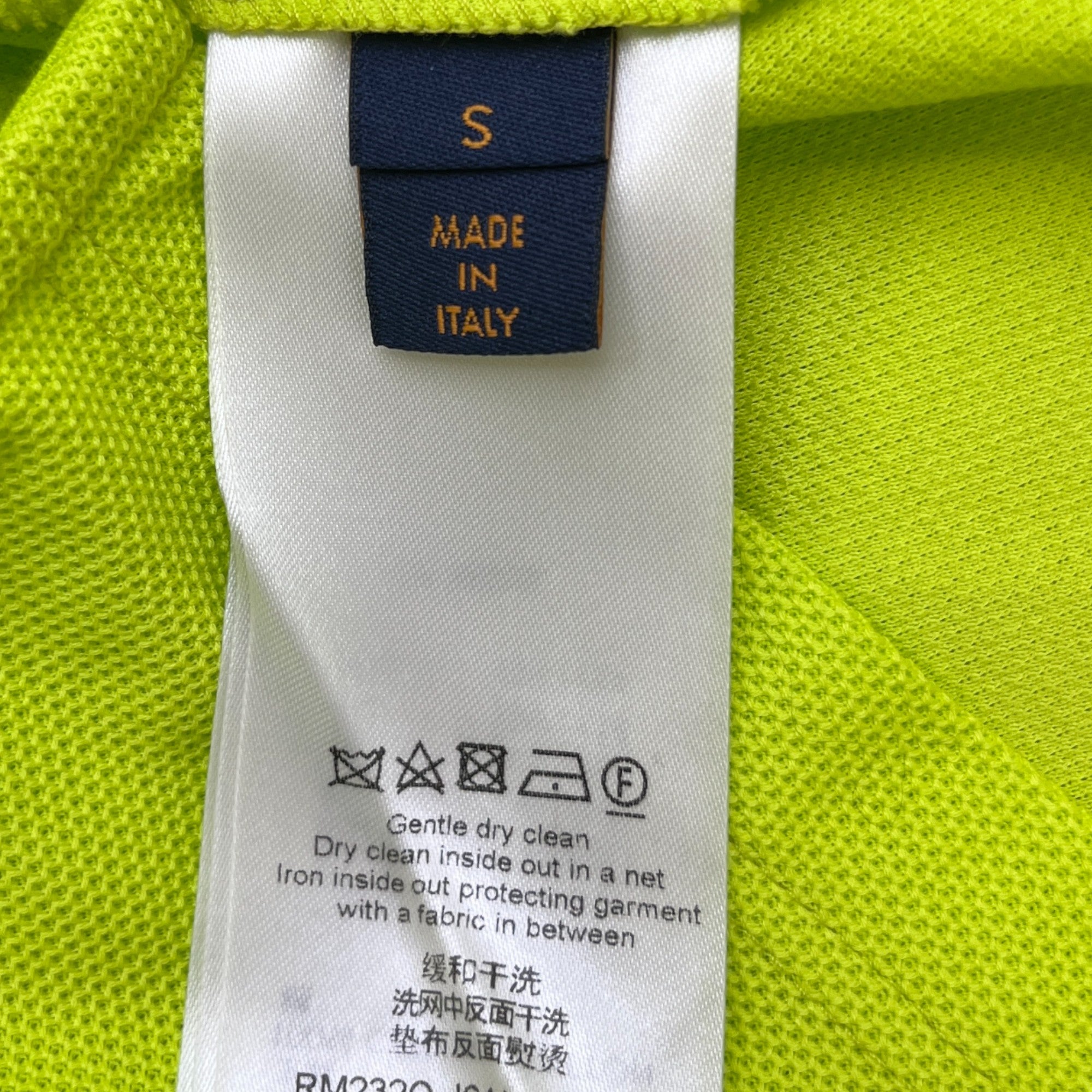 Men's Signature Embroidered Polo Shirt Green Size S