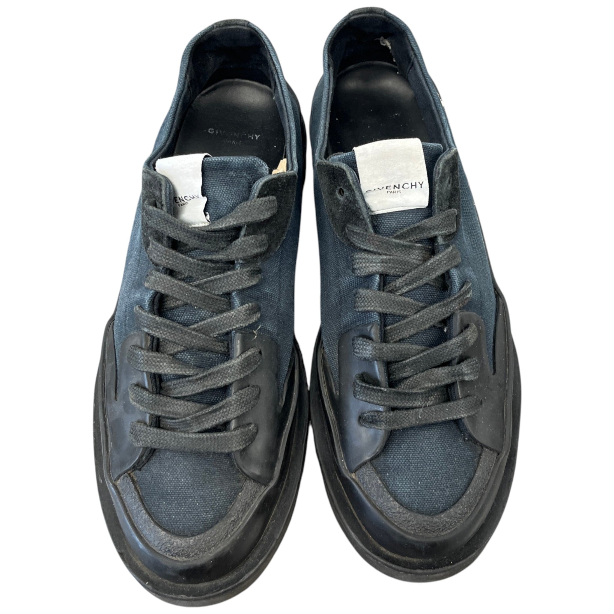 Men's Logo Print Clapham Low Trainers Navy Size EU 43 / UK 9