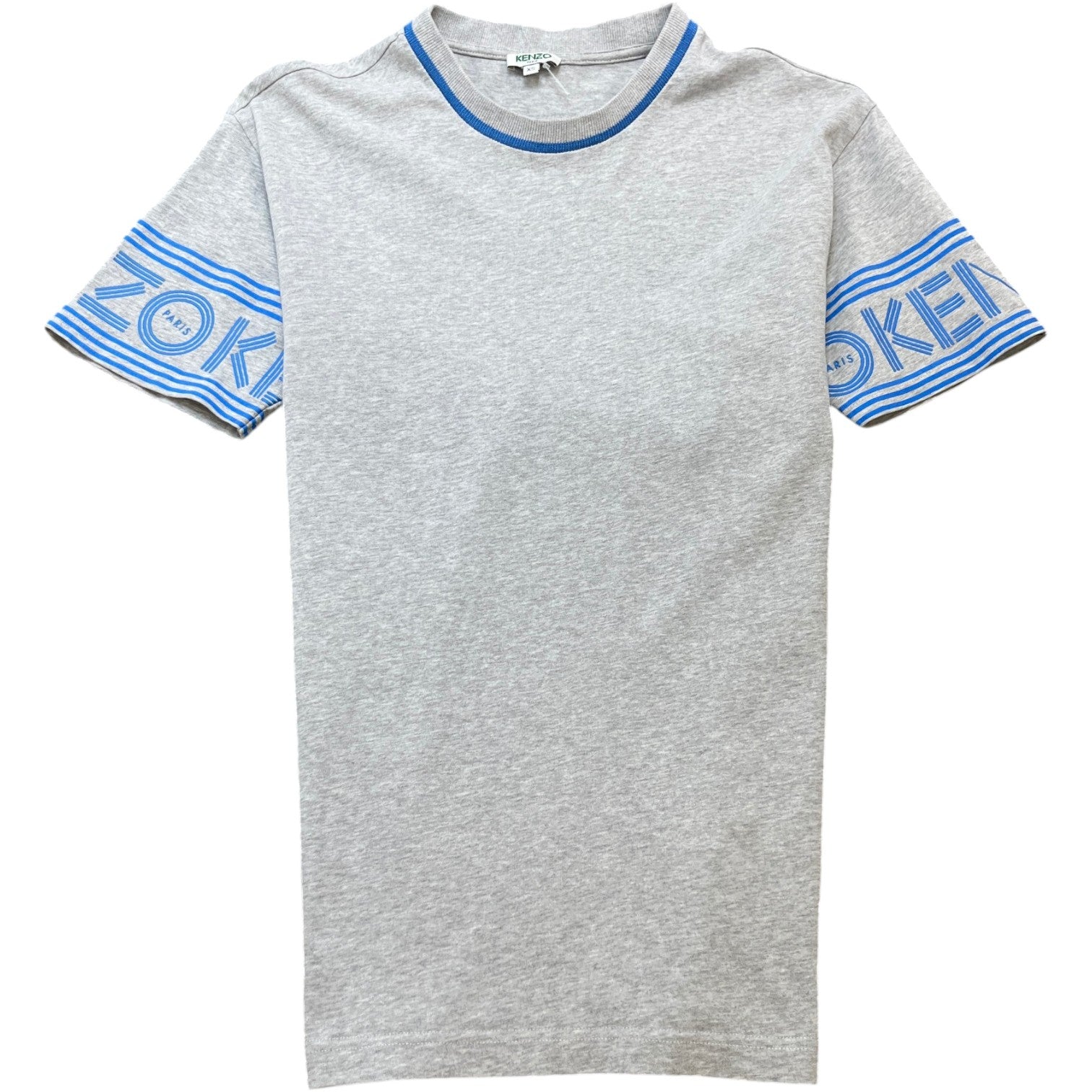 Men's Printed Sleeve Logo T-Shirt Grey Size XS