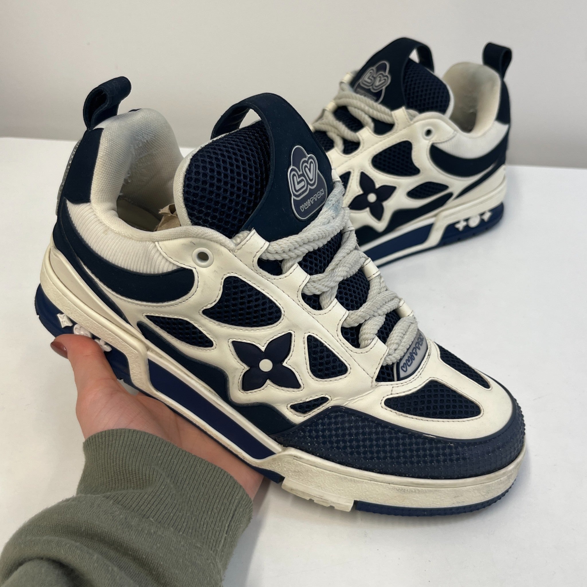 Men's Lv Skate Low Trainers Blue Size EU 40.5 / UK 6.5