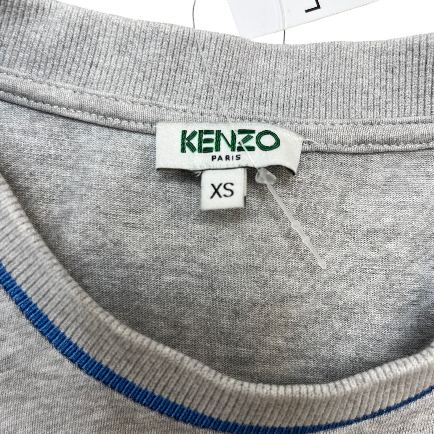 Men's Printed Sleeve Logo T-Shirt Grey Size XS