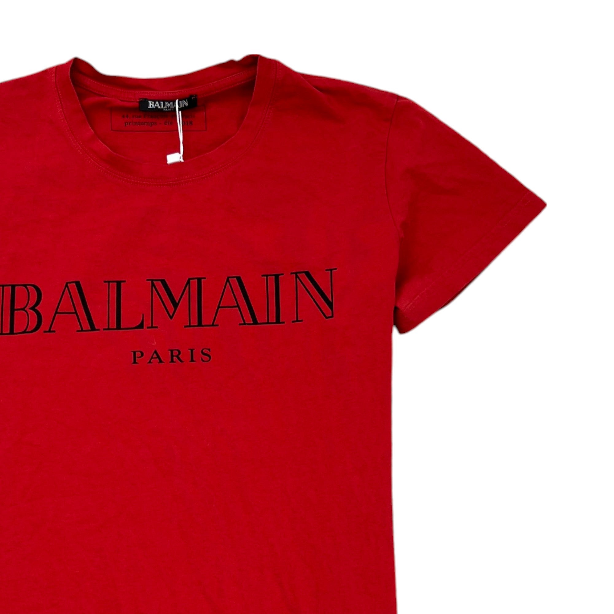 Men's Logo Print T-Shirt Red Size M