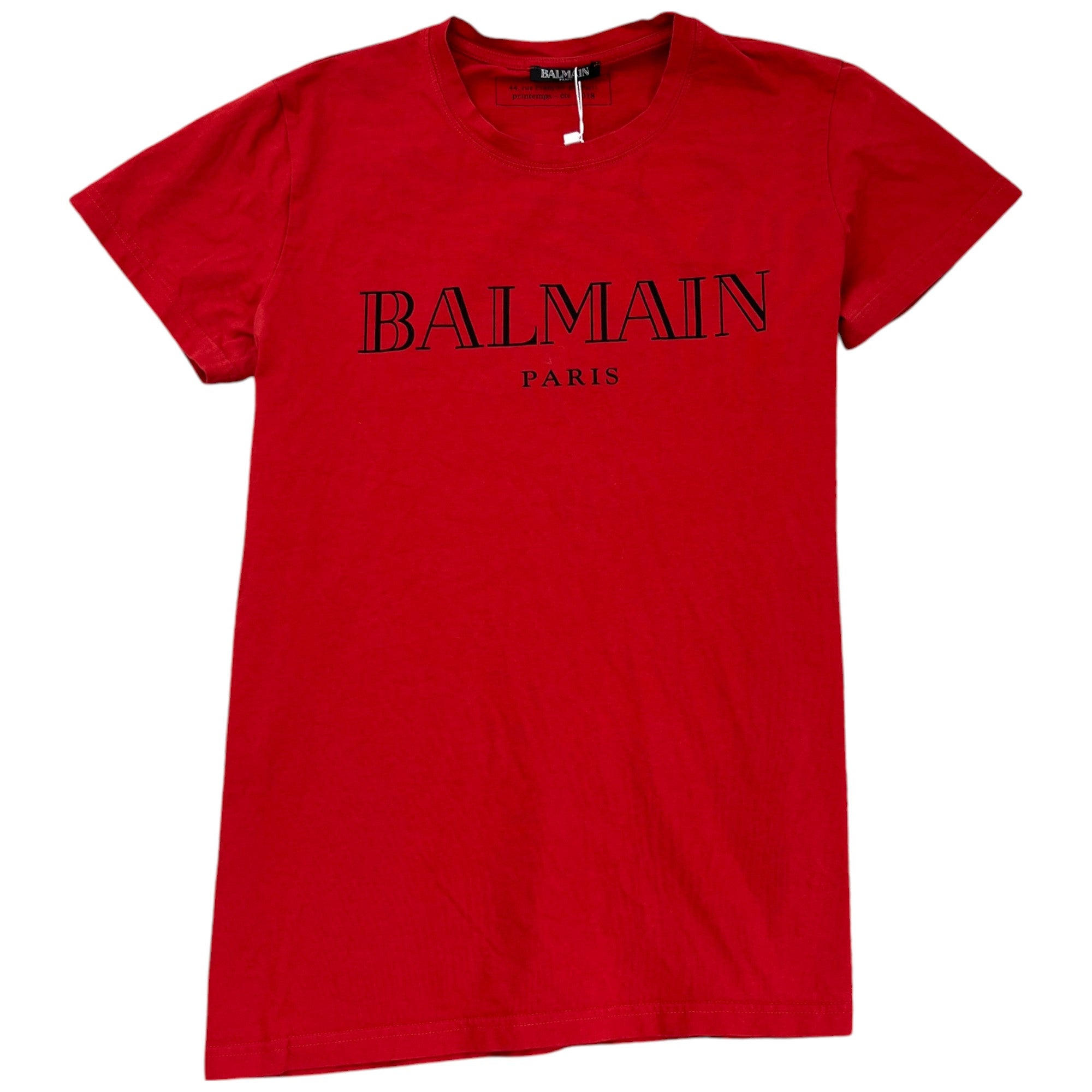 Men's Logo Print T-Shirt Red Size M