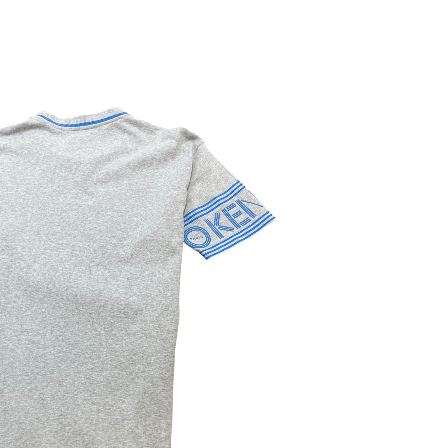 Men's Printed Sleeve Logo T-Shirt Grey Size XS