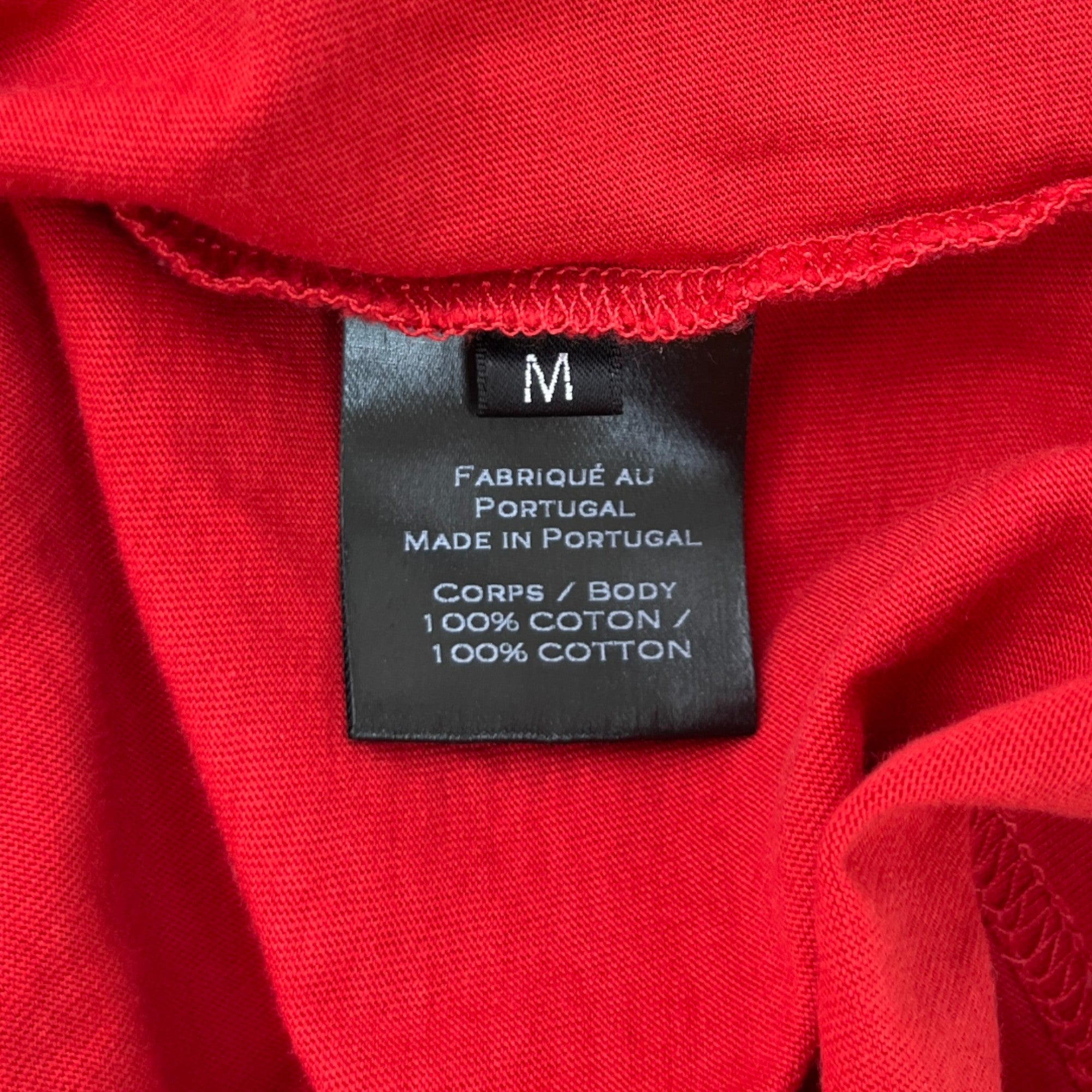 Men's Logo Print T-Shirt Red Size M