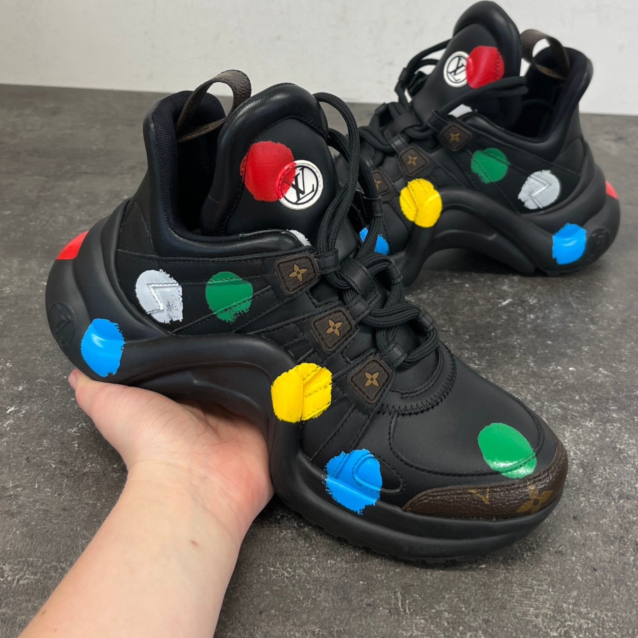 Women's X Yayoi Kusama Archlight Low Trainers Black Size EU 36 / UK 3