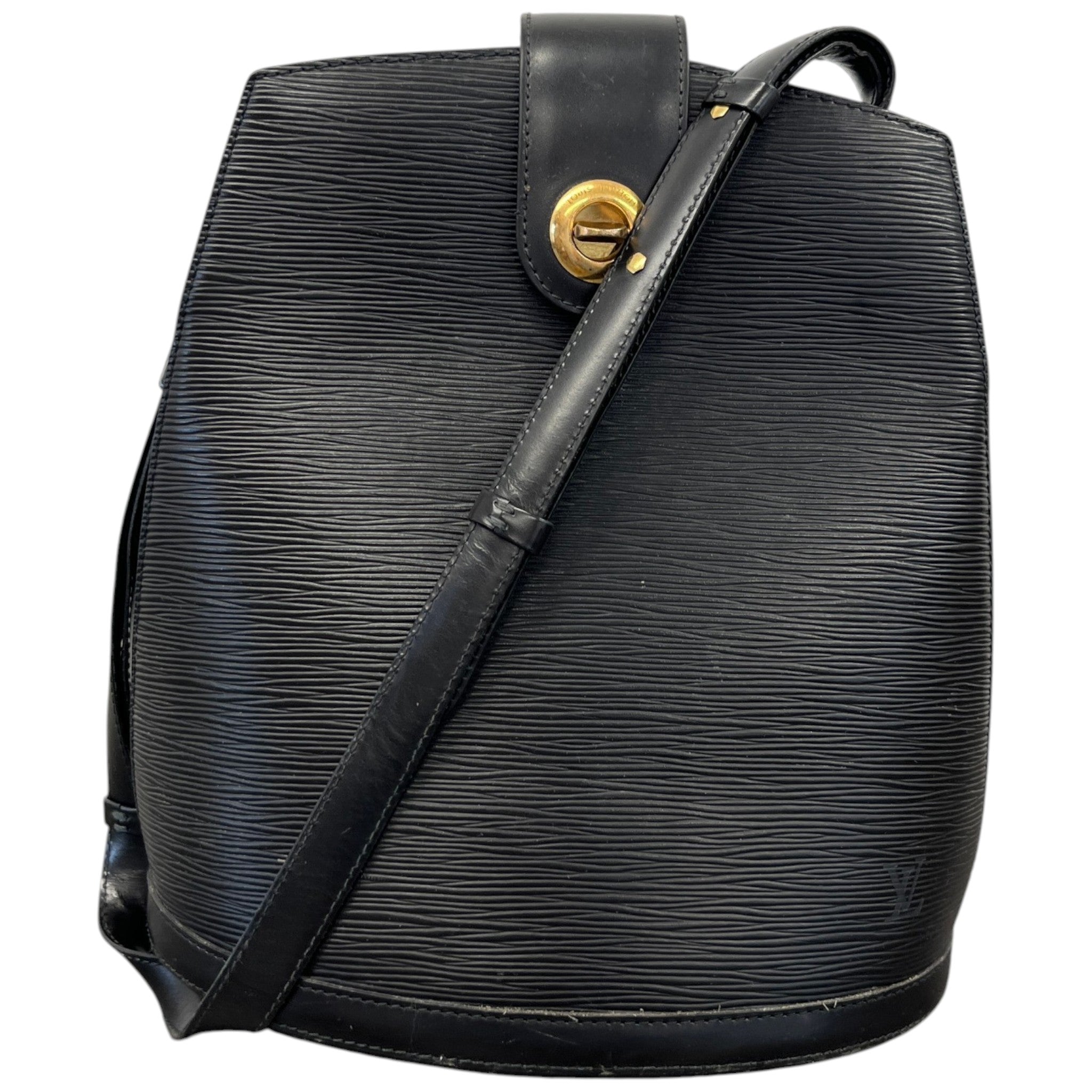 Women's Epi Cluny Shoulder Bag Black