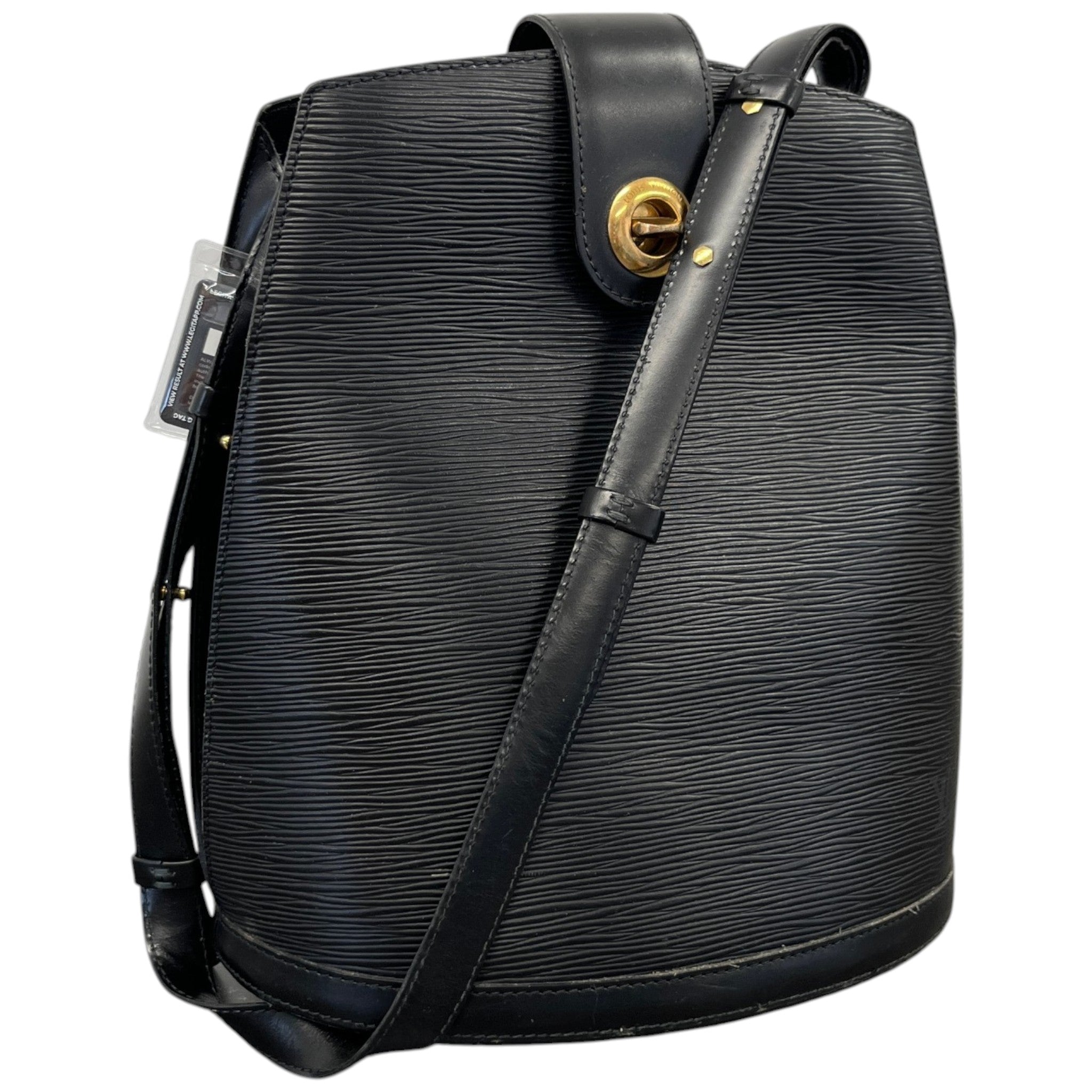 Women's Epi Cluny Shoulder Bag Black