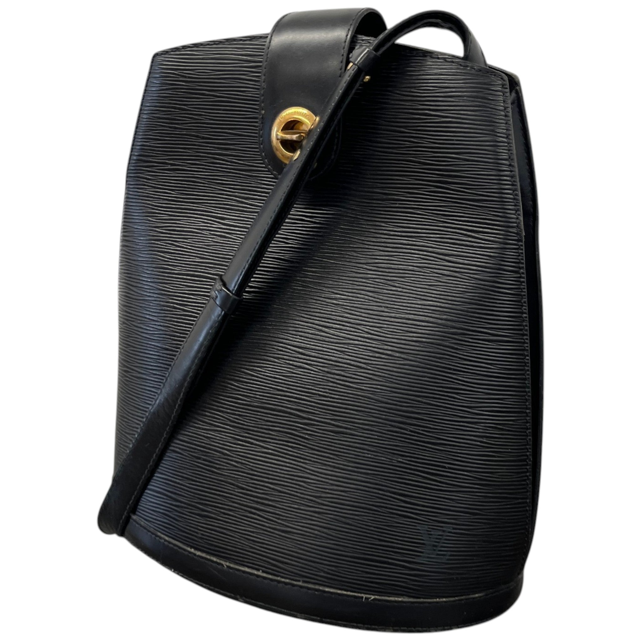 Women's Epi Cluny Shoulder Bag Black
