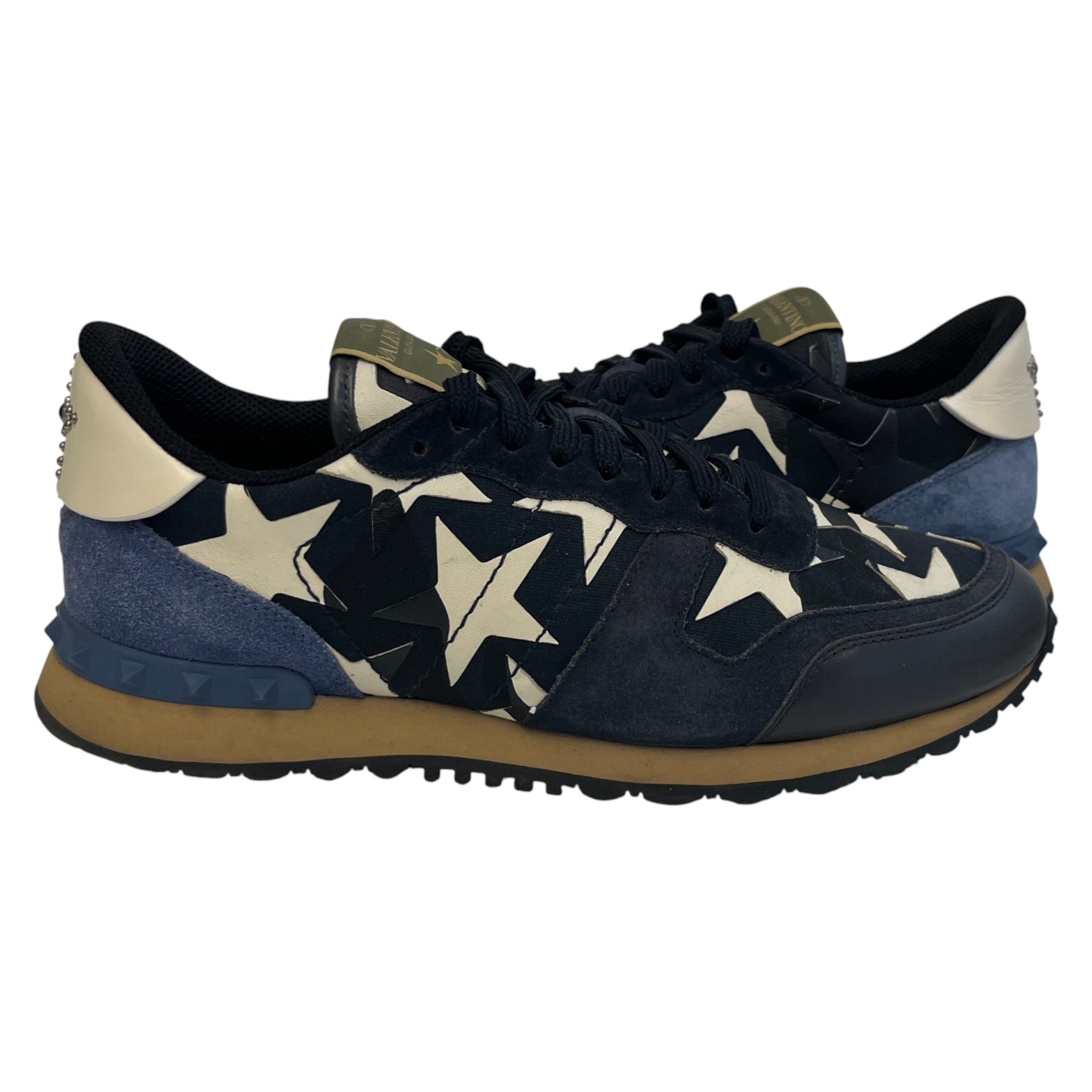 Men's Rockrunner Star Low Trainers Navy Size EU 42 / UK 8