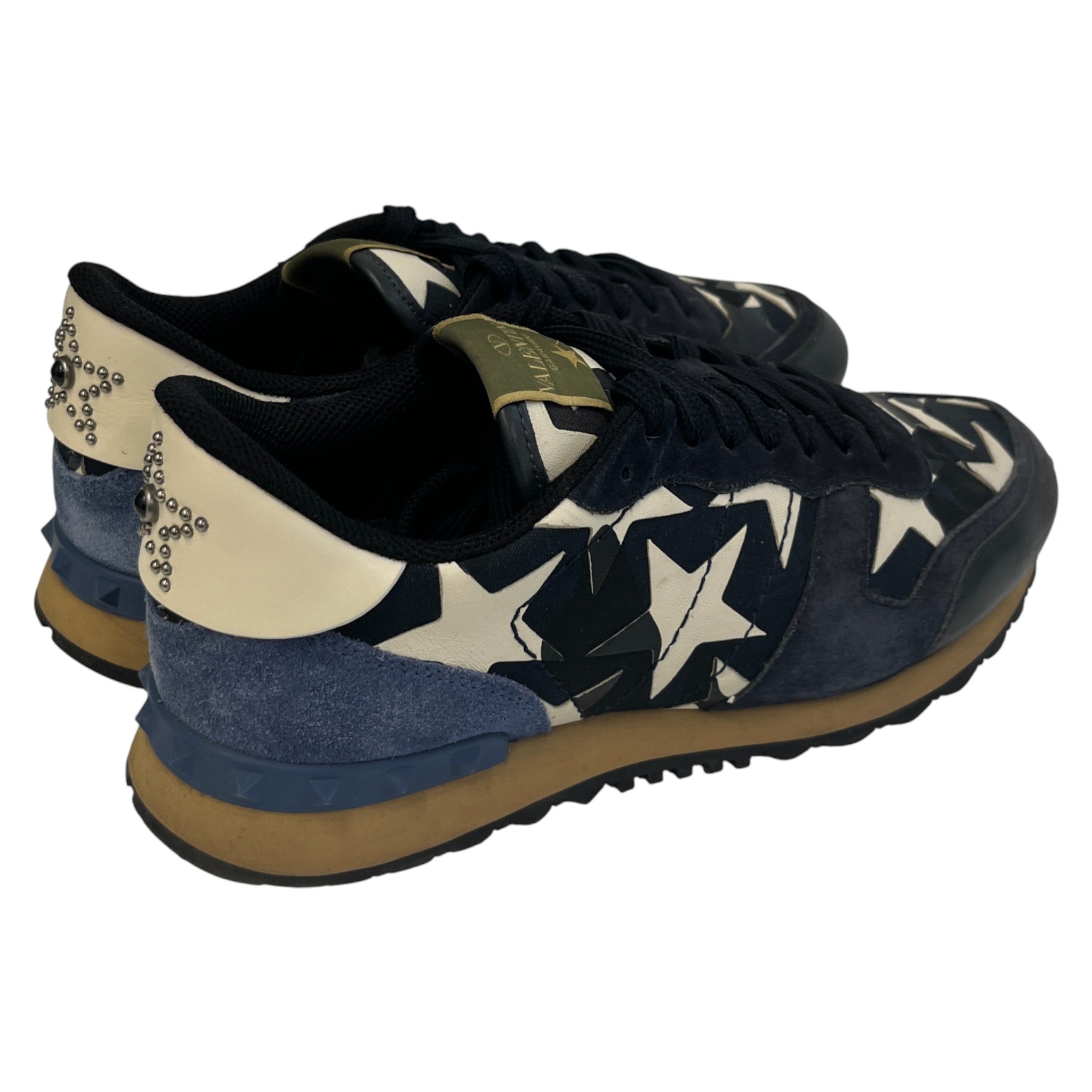 Men's Rockrunner Star Low Trainers Navy Size EU 42 / UK 8