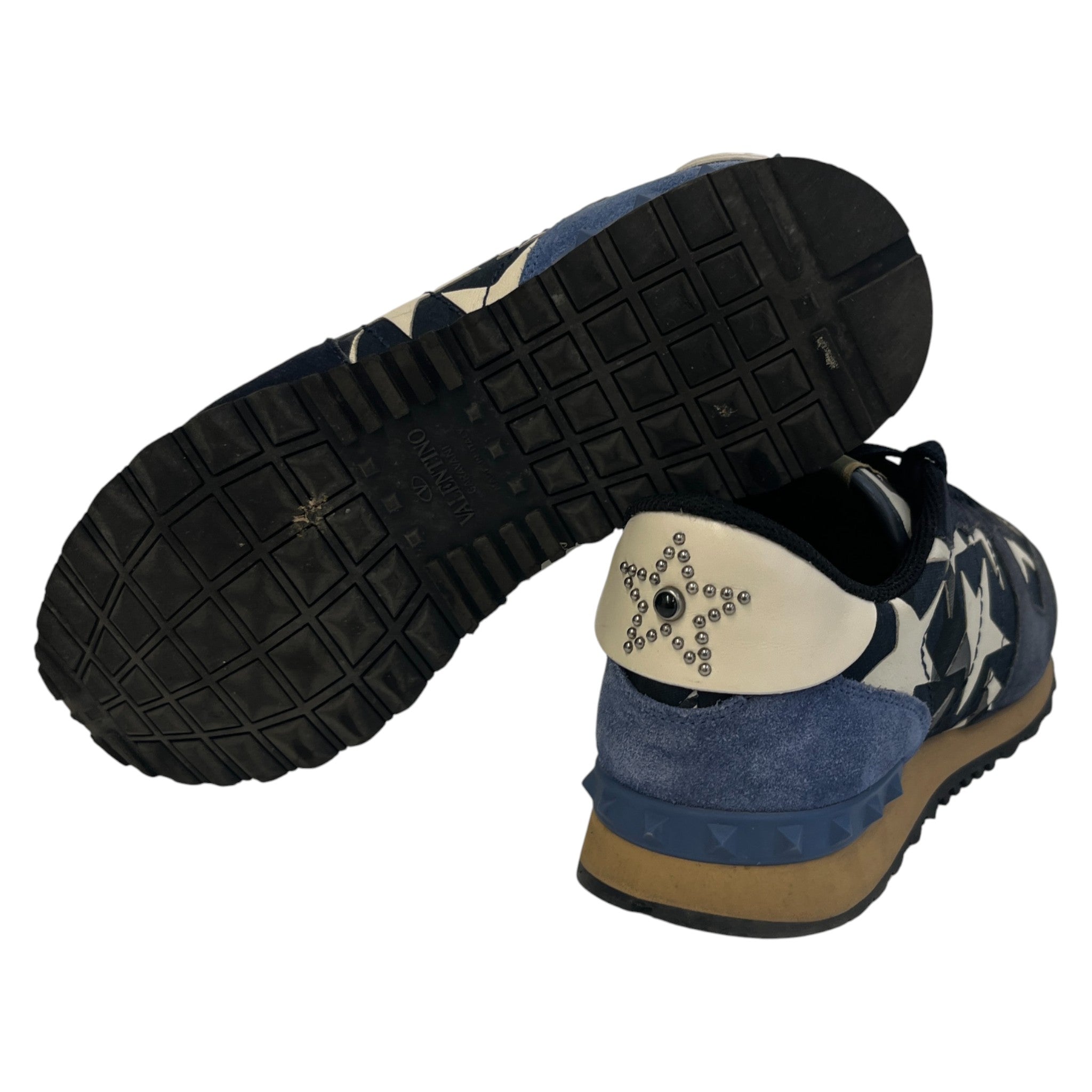 Men's Rockrunner Star Low Trainers Navy Size EU 42 / UK 8