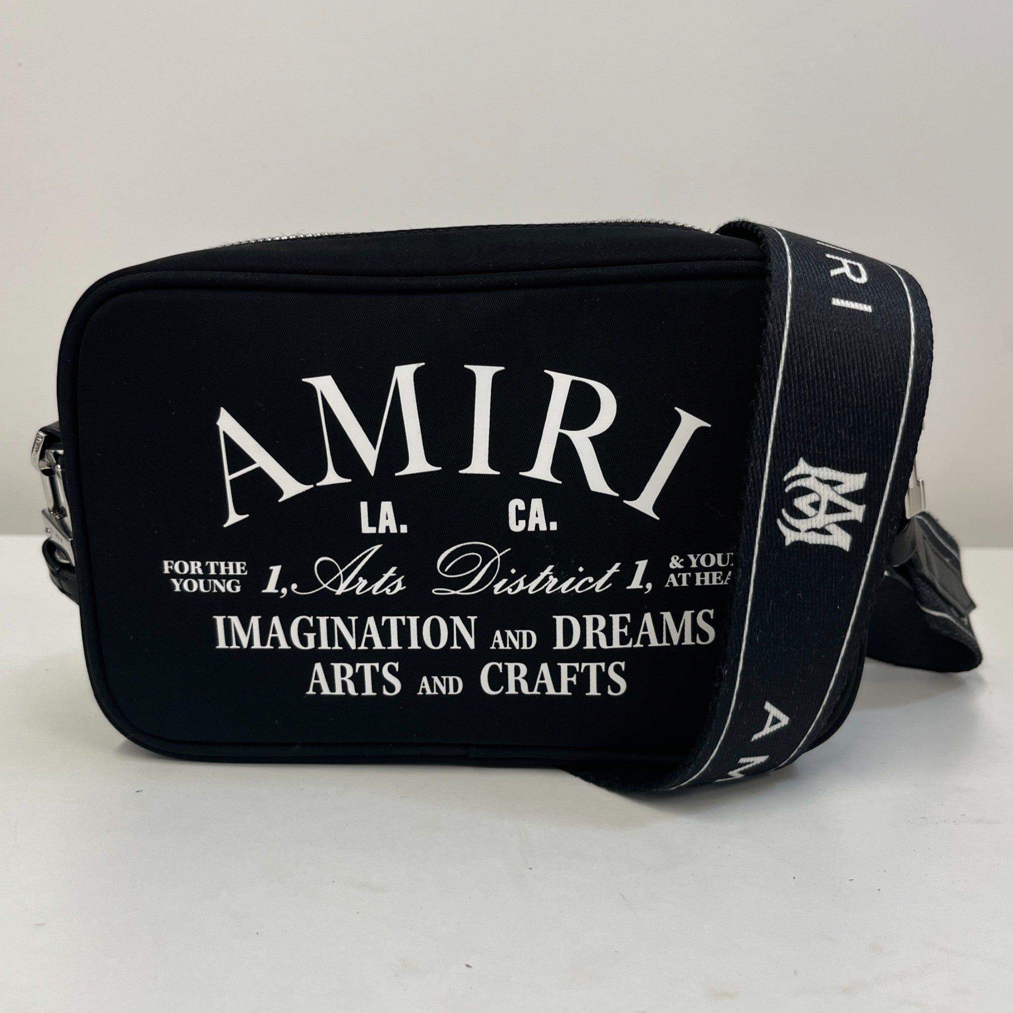 Men's Arts District Logo Messenger Bag Black
