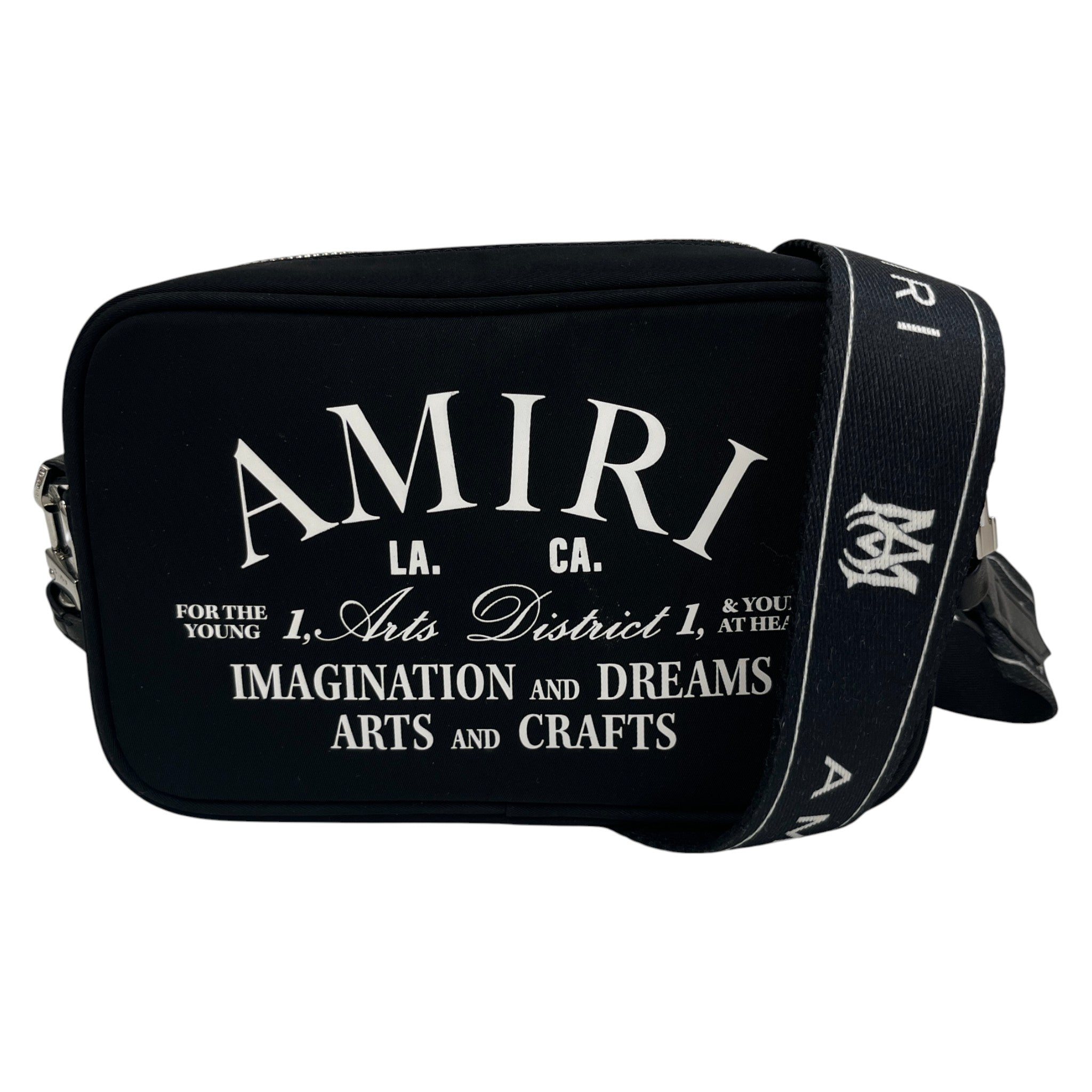 Men's Arts District Logo Messenger Bag Black