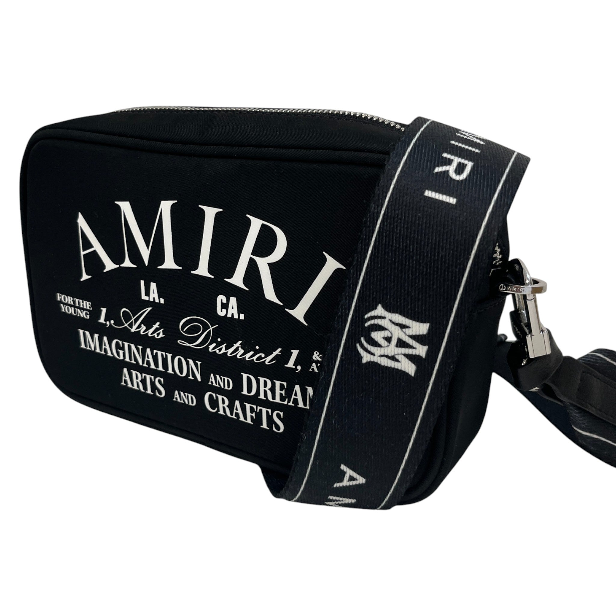 Men's Arts District Logo Messenger Bag Black