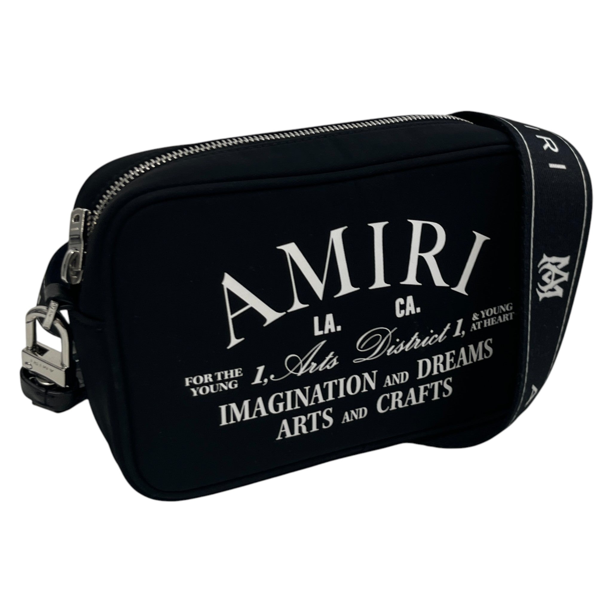 Men's Arts District Logo Messenger Bag Black