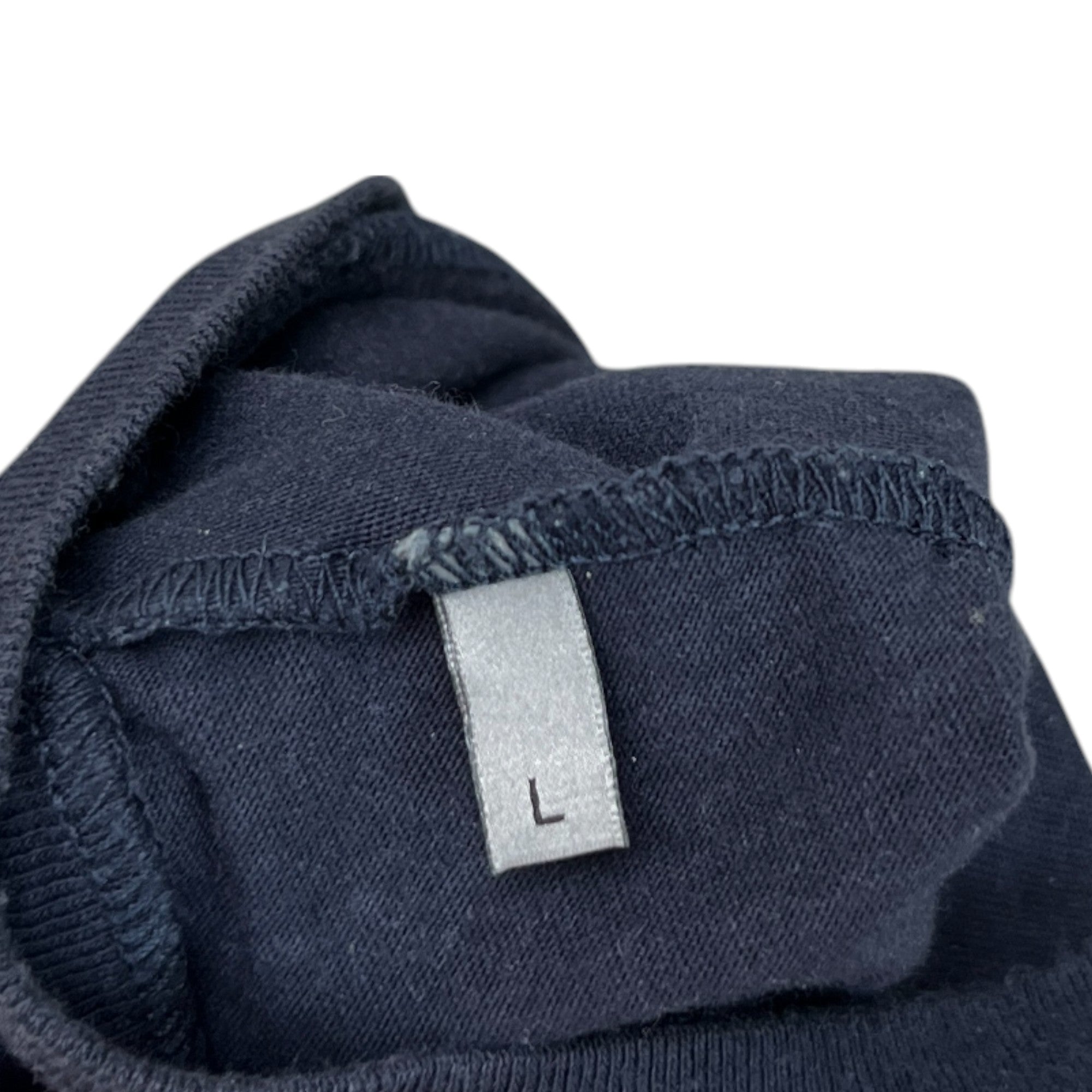 Men's Embroidered Bee Logo T-Shirt Navy Size L