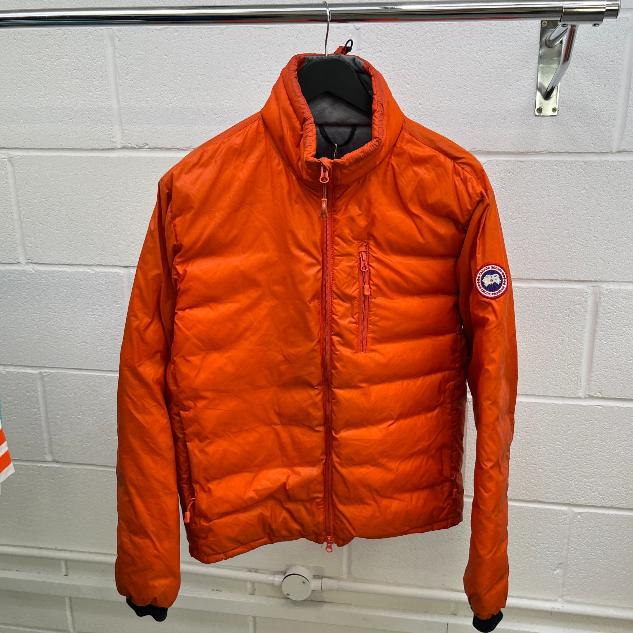 Men's Lodge Down Jacket Orange Size M