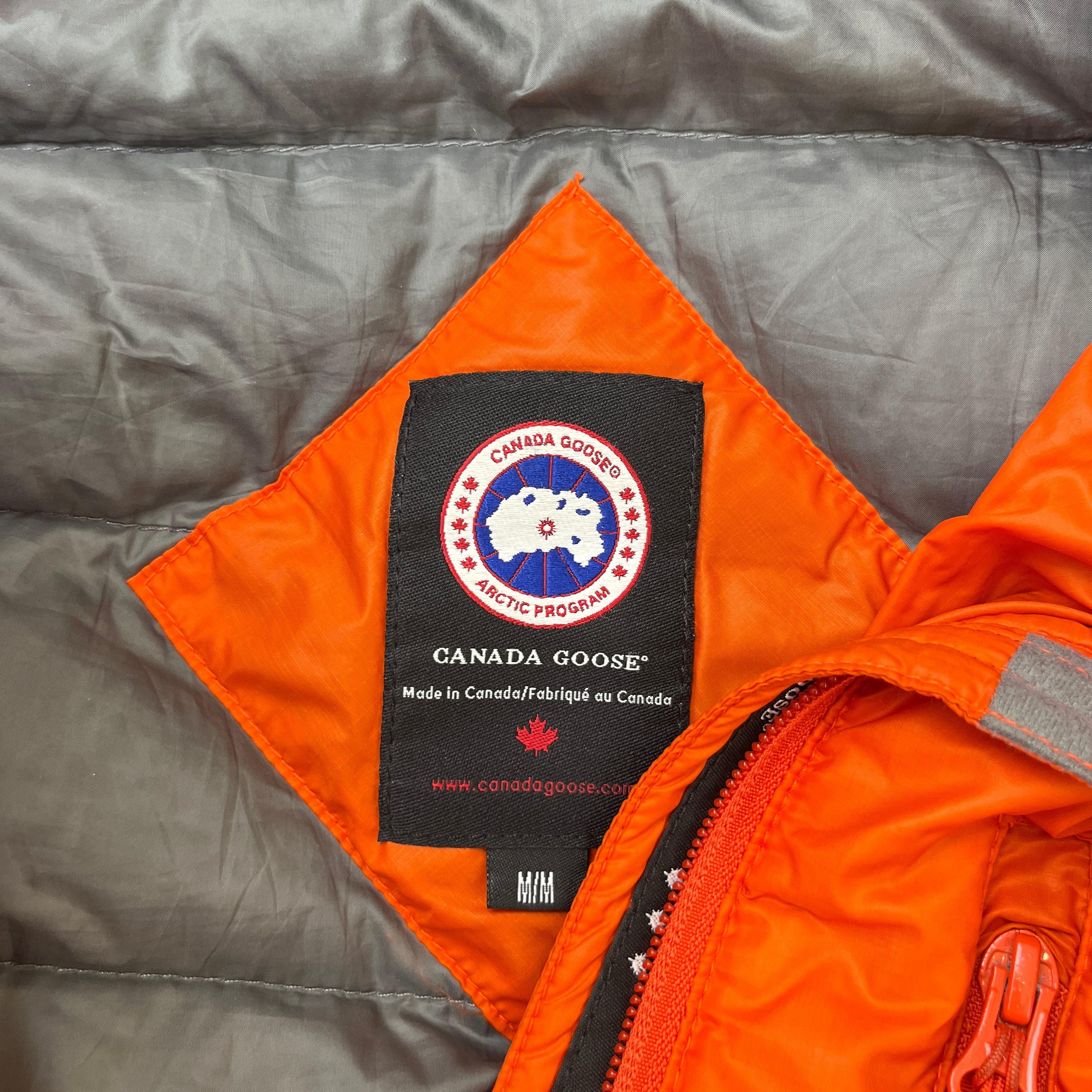 Men's Lodge Down Jacket Orange Size M