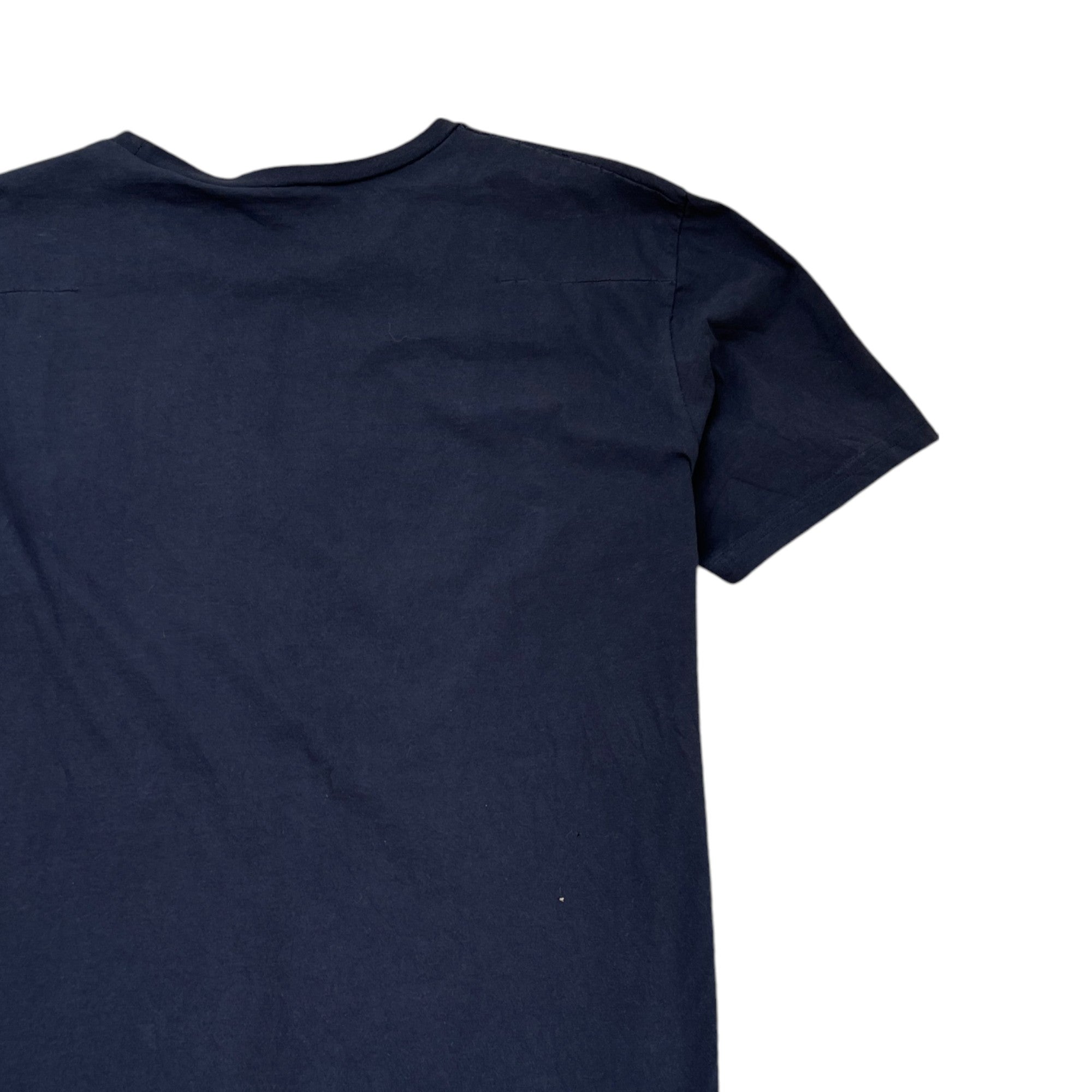 Men's Embroidered Bee Logo T-Shirt Navy Size L