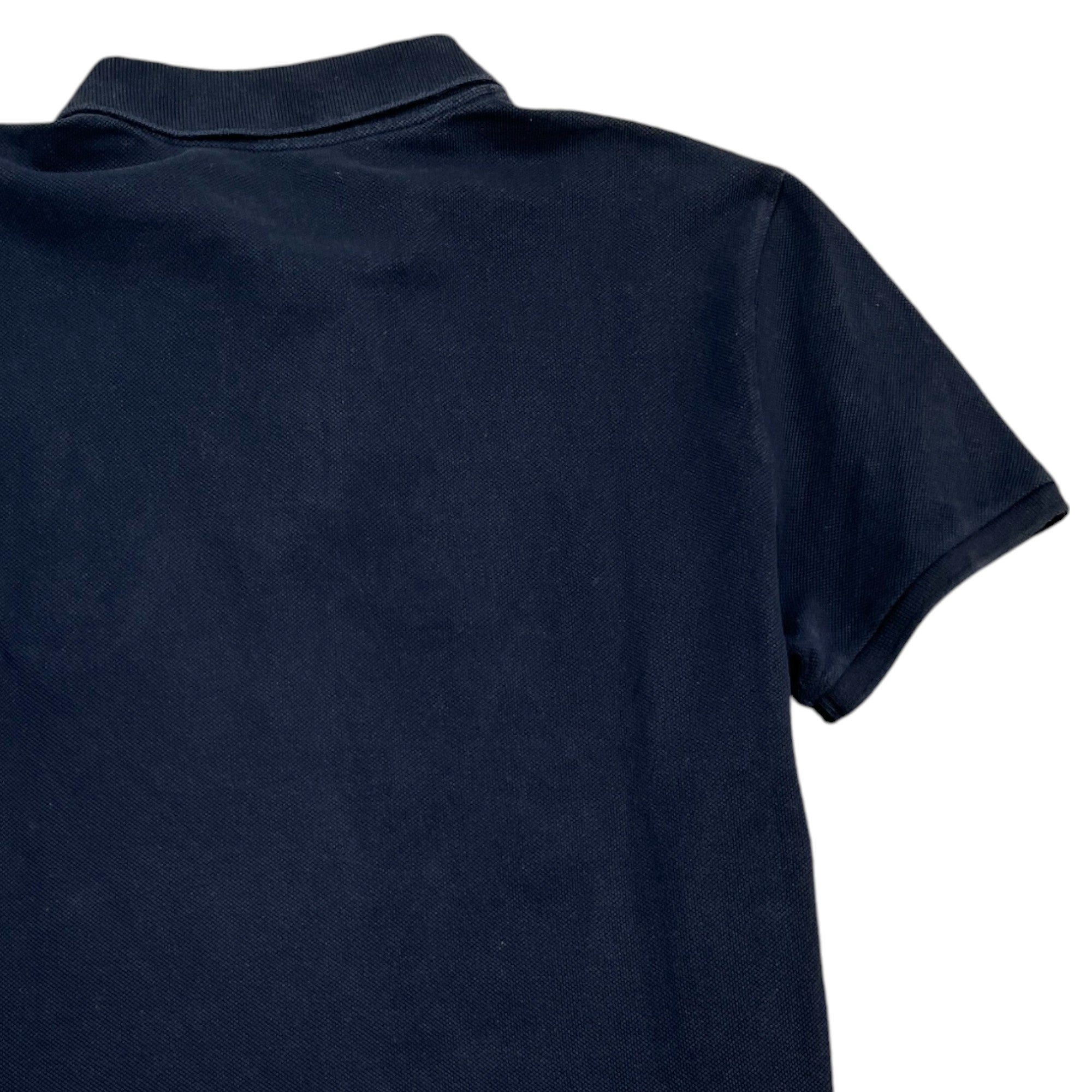 Men's Embroidered Anchor Logo Polo Shirt Navy Size XL
