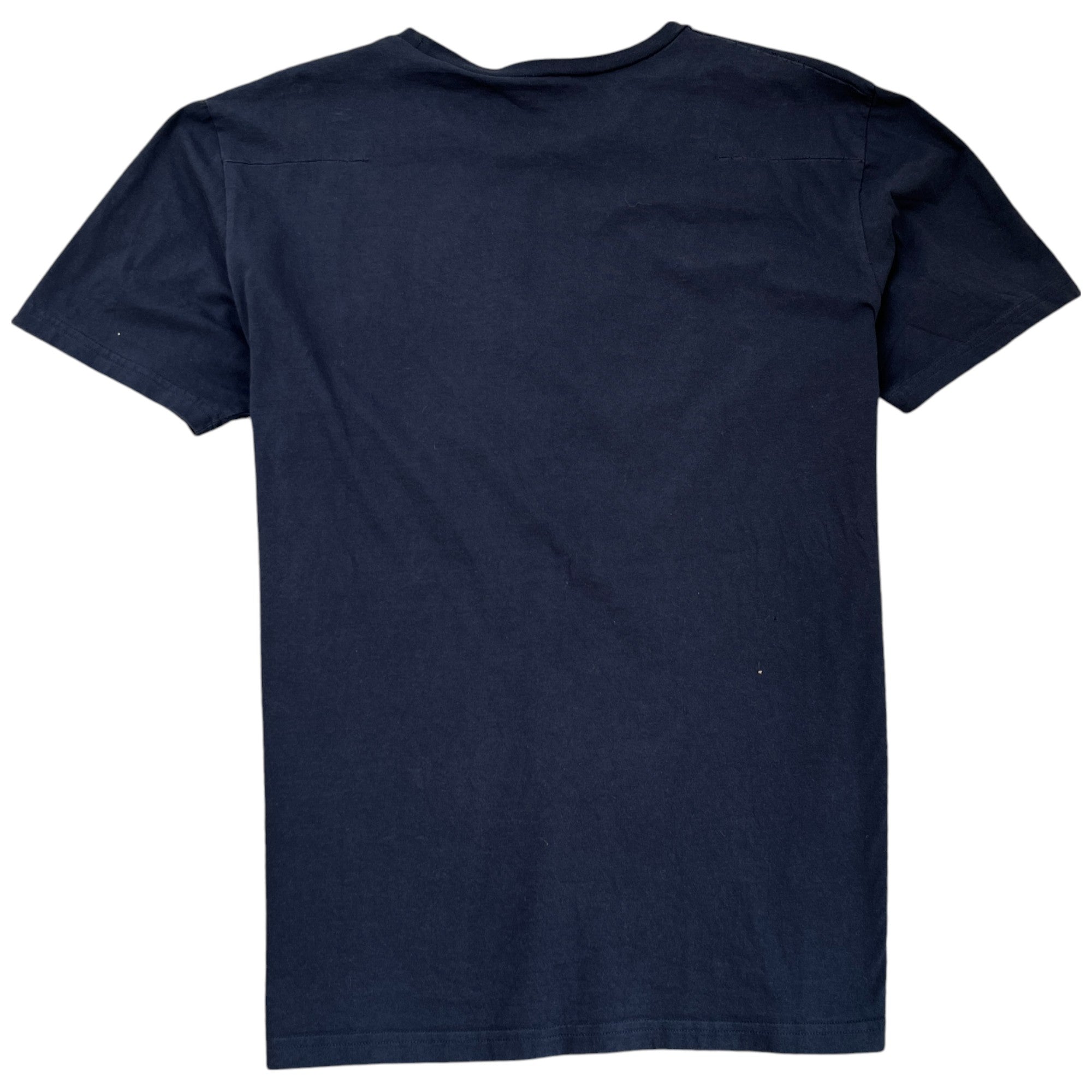 Men's Embroidered Bee Logo T-Shirt Navy Size L