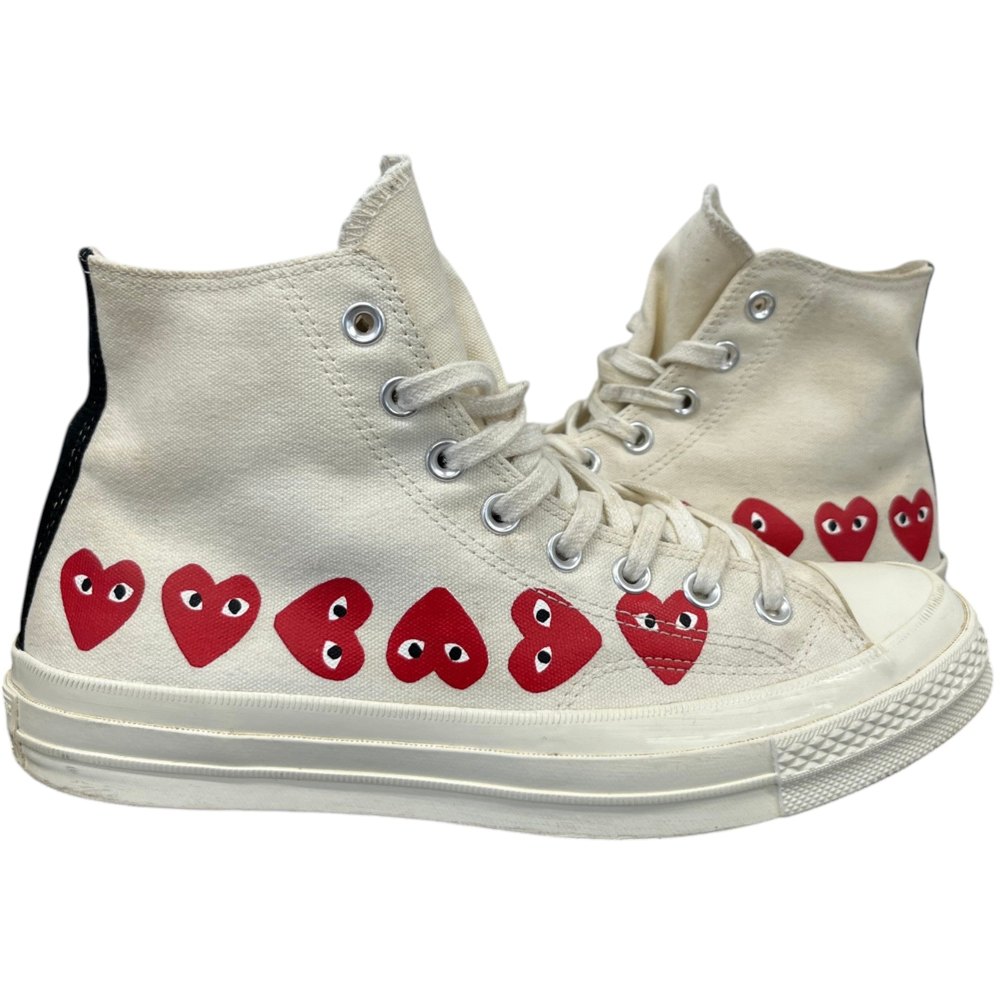 Men's X Comme Des Garçons Play Chuck 70 High Top High Trainers White Size EU 42 / UK 8