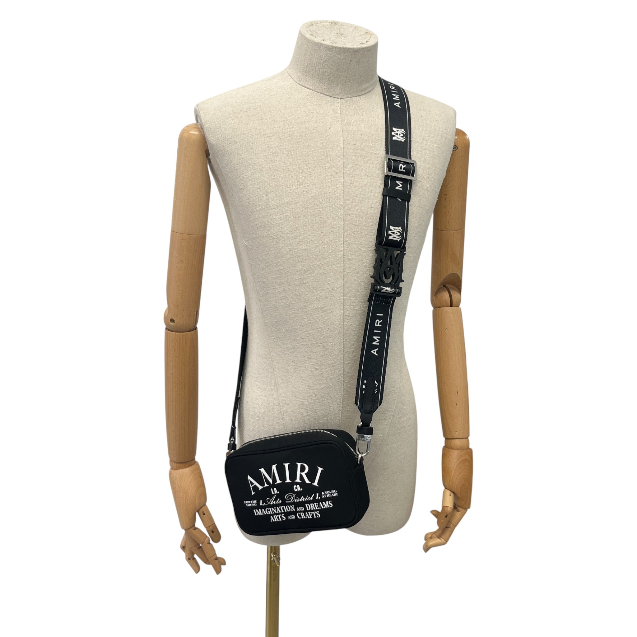 Men's Arts District Logo Messenger Bag Black